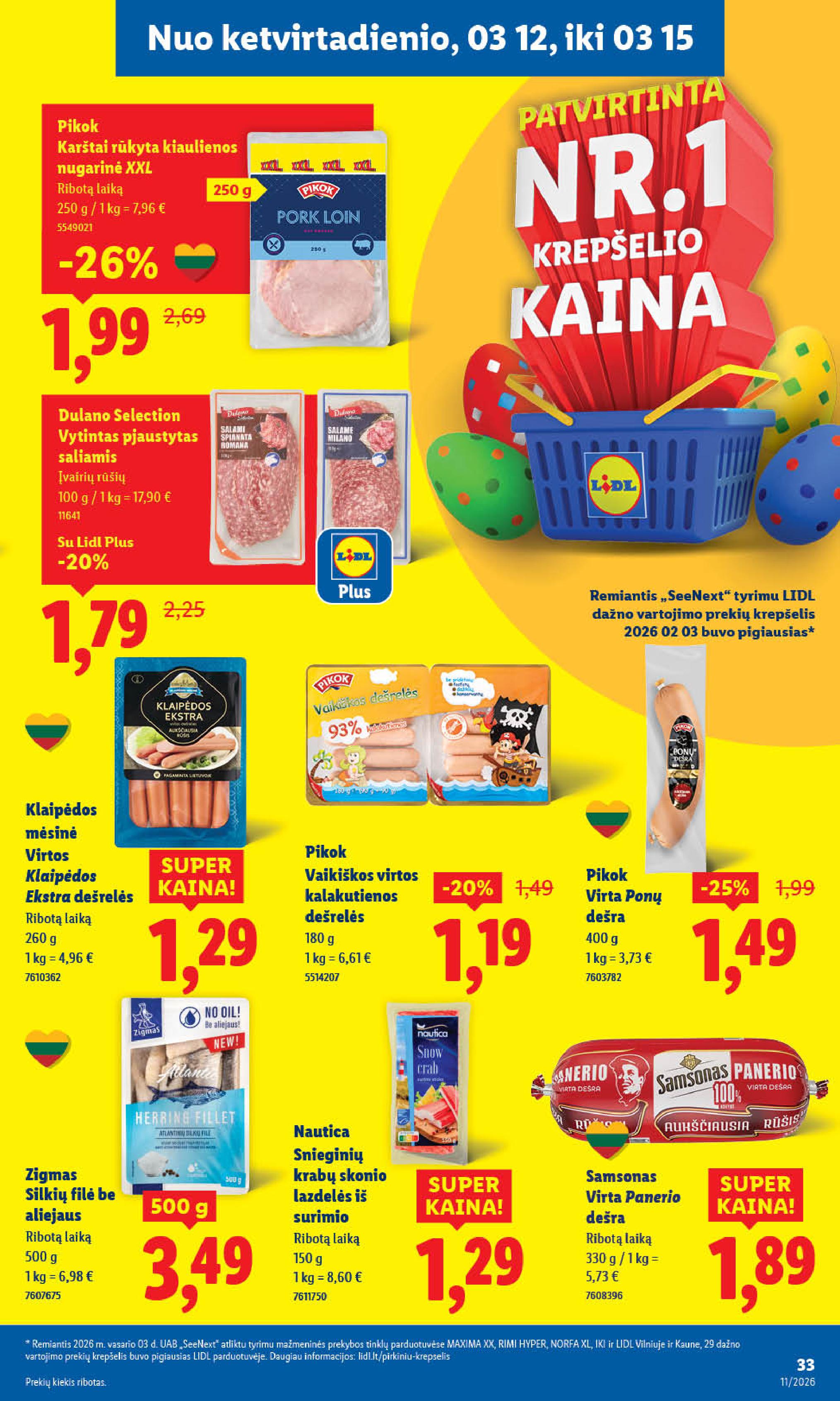 Naujausias LIDL kaininis katalogas 2026.03.09 - 2026.03.15