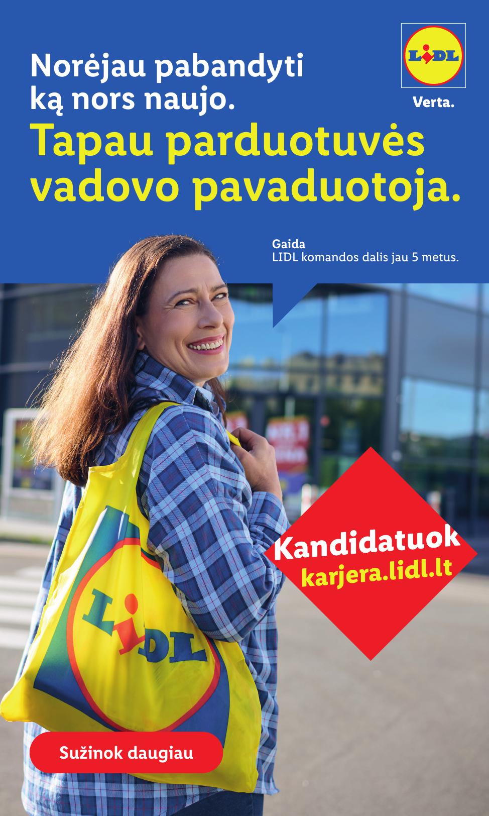 LIDL akcijų ir nuolaidų leidinys 2026.08.24 - 2026.08.30