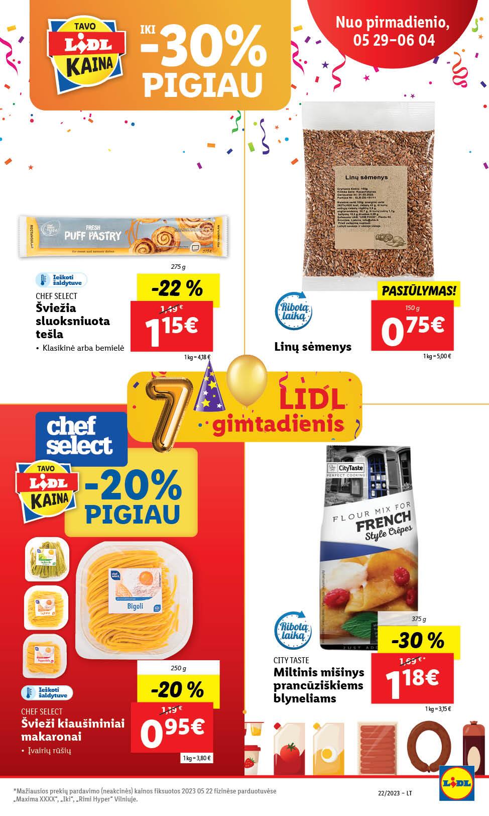 Naujausias LIDL kaininis katalogas 2023.05.29 - 2023.06.04