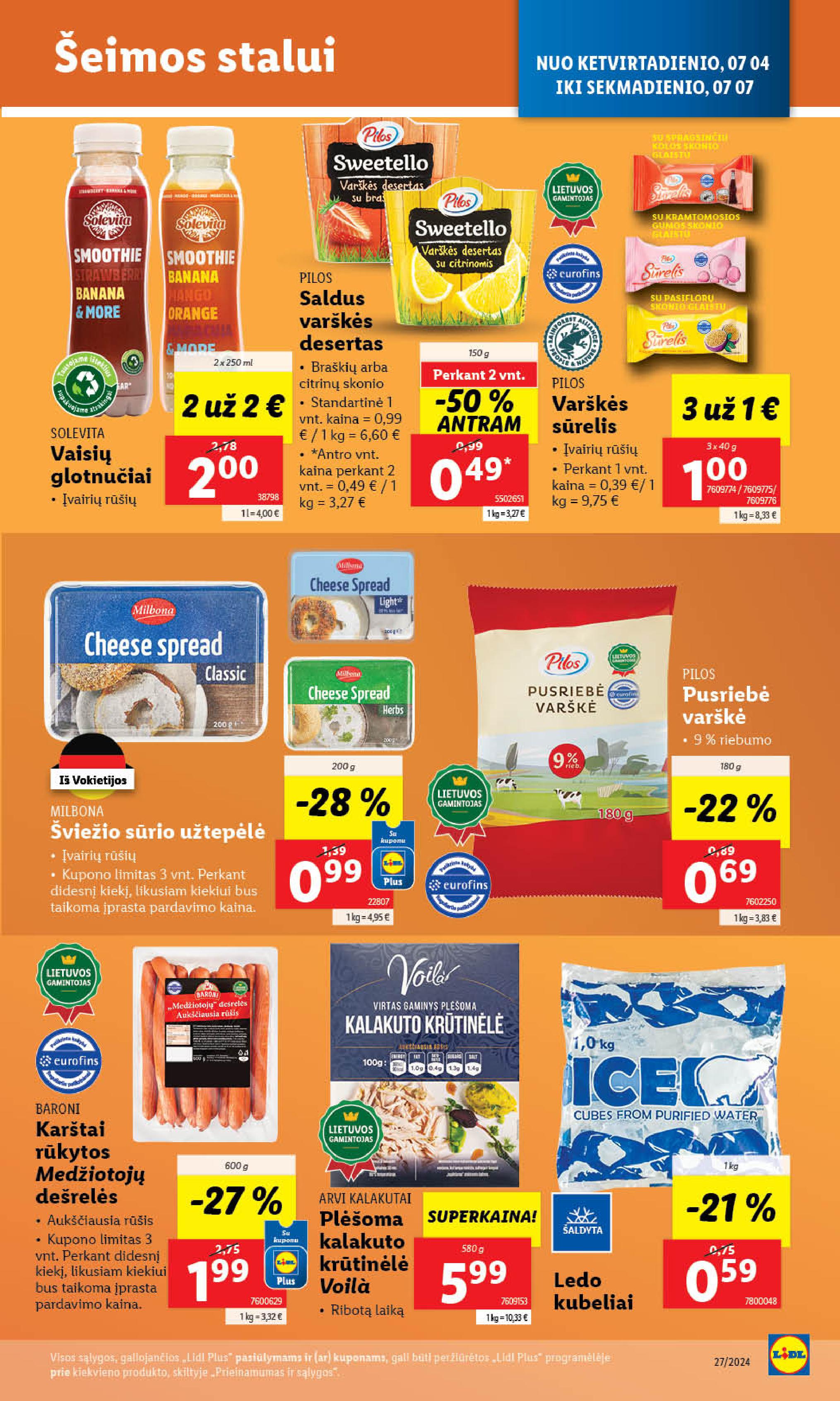 Naujausias LIDL kaininis katalogas 2024.07.01 - 2024.07.07
