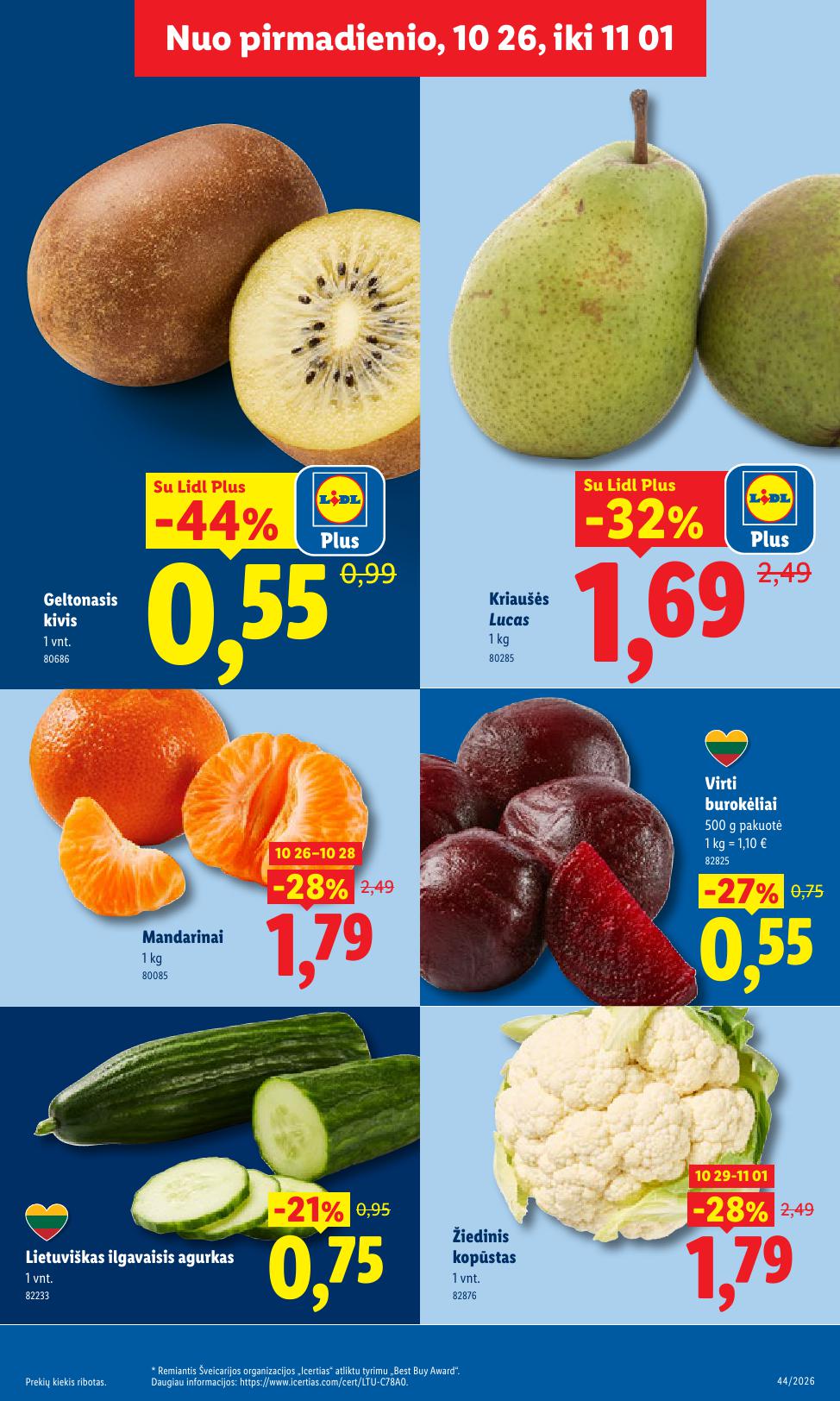 Naujas LIDL leidinys nuo 2026.10.26 iki 2026.11.01