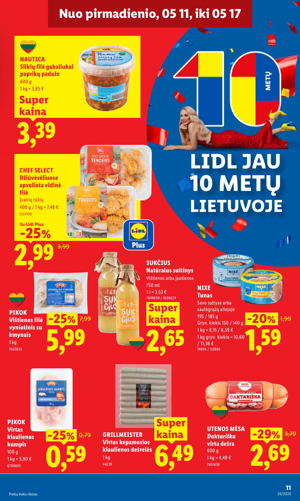 Naujausias LIDL kaininis katalogas 2026.05.11 - 2026.05.17