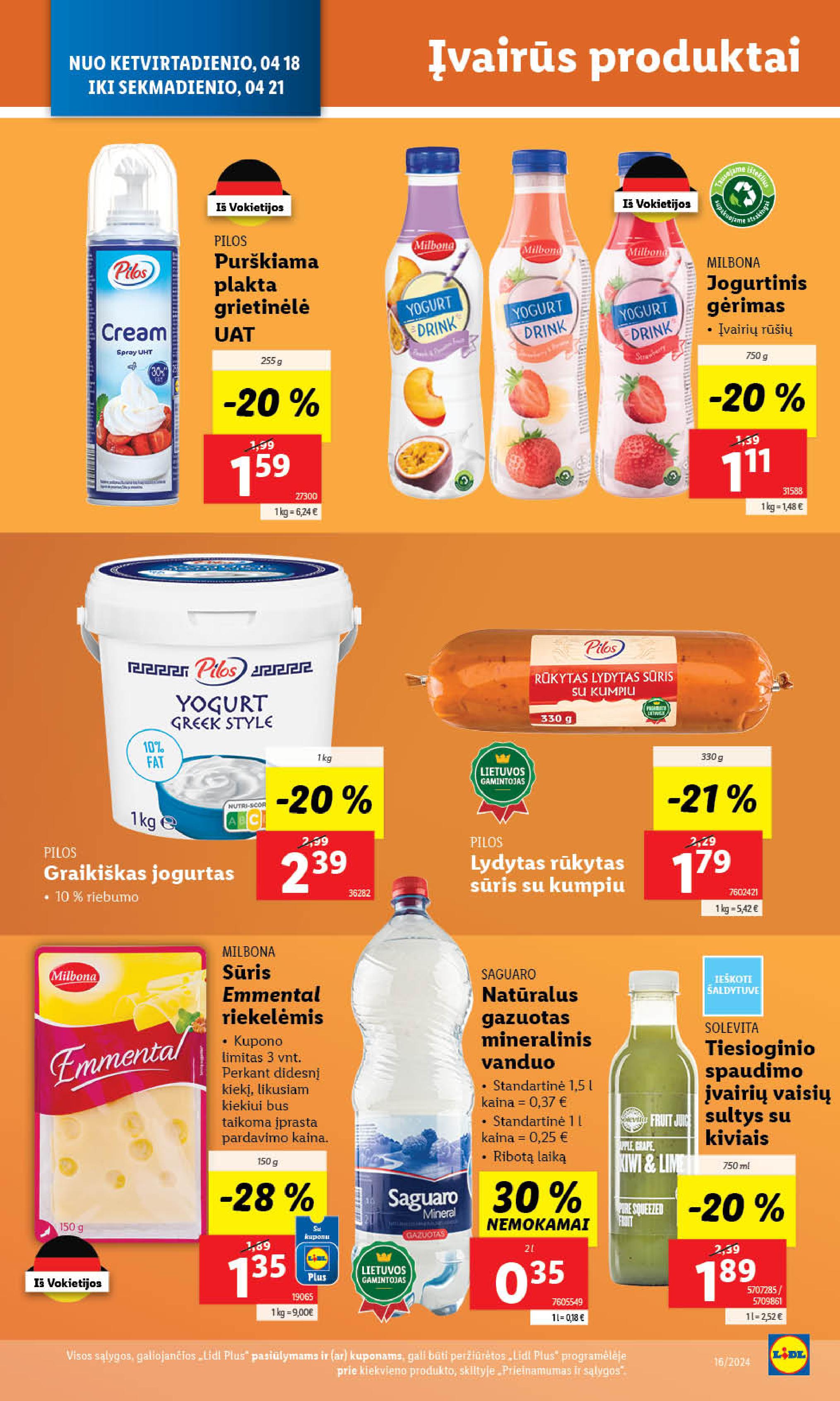 Naujausias LIDL kaininis katalogas 2024.04.15 - 2024.04.21