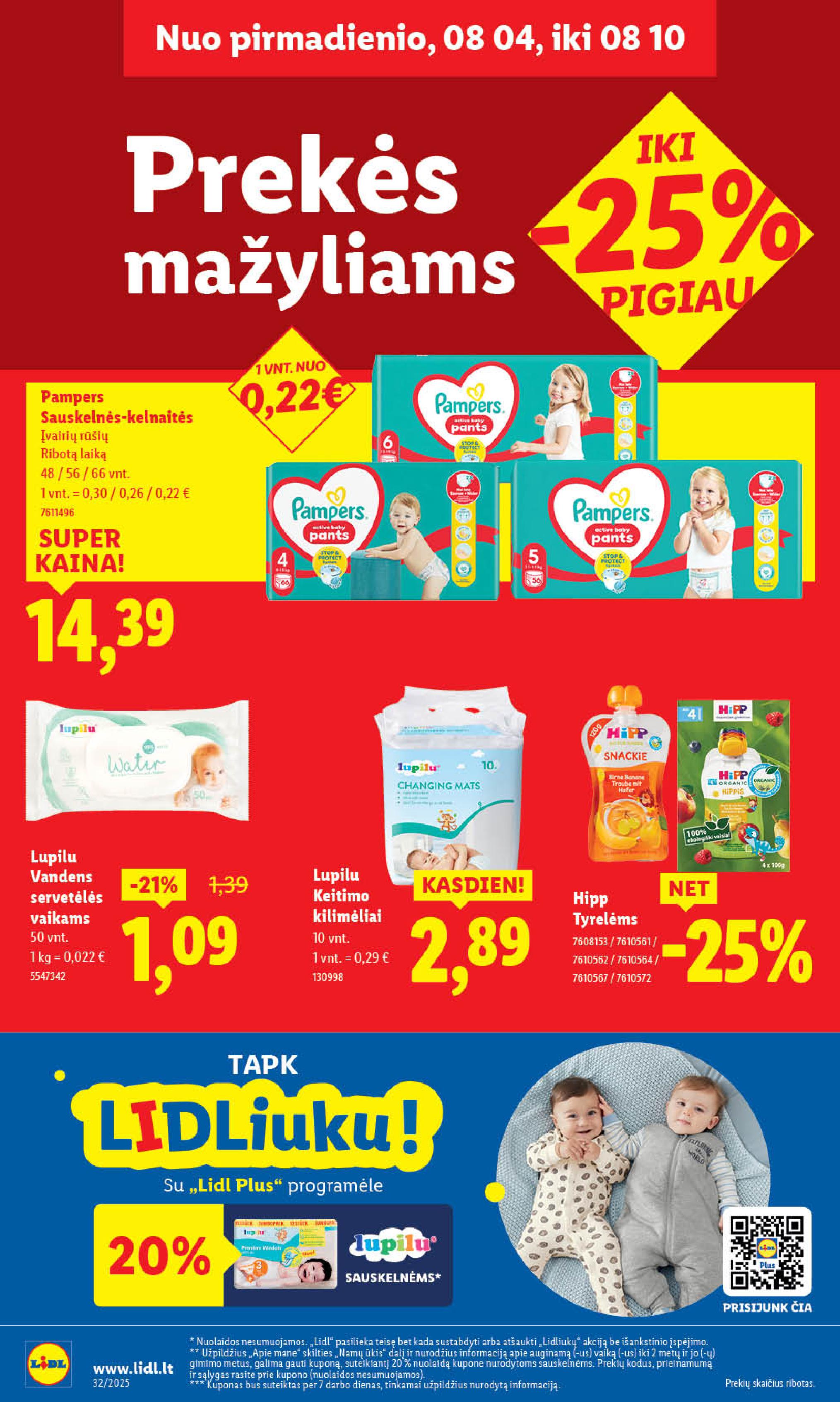 Naujausias LIDL kaininis katalogas 2025.08.04 - 2025.08.10