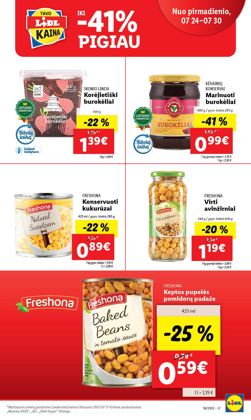 Naujausias LIDL kaininis katalogas 2023.07.24 - 2023.07.30