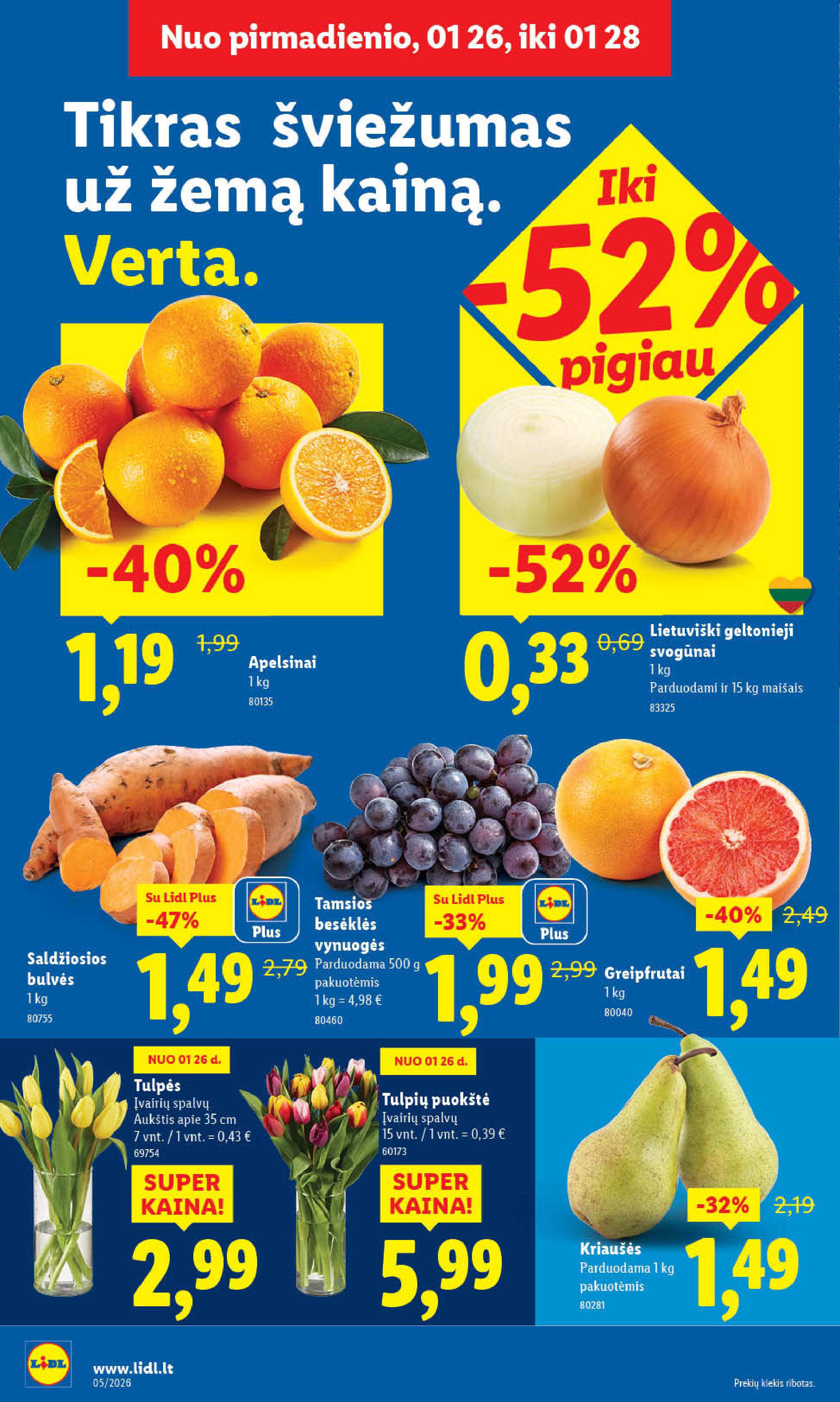 Naujausias LIDL kaininis katalogas 2026.01.26 - 2026.02.01