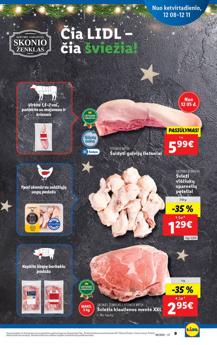 Naujausias LIDL kaininis katalogas 2022.12.05 - 2022.12.11