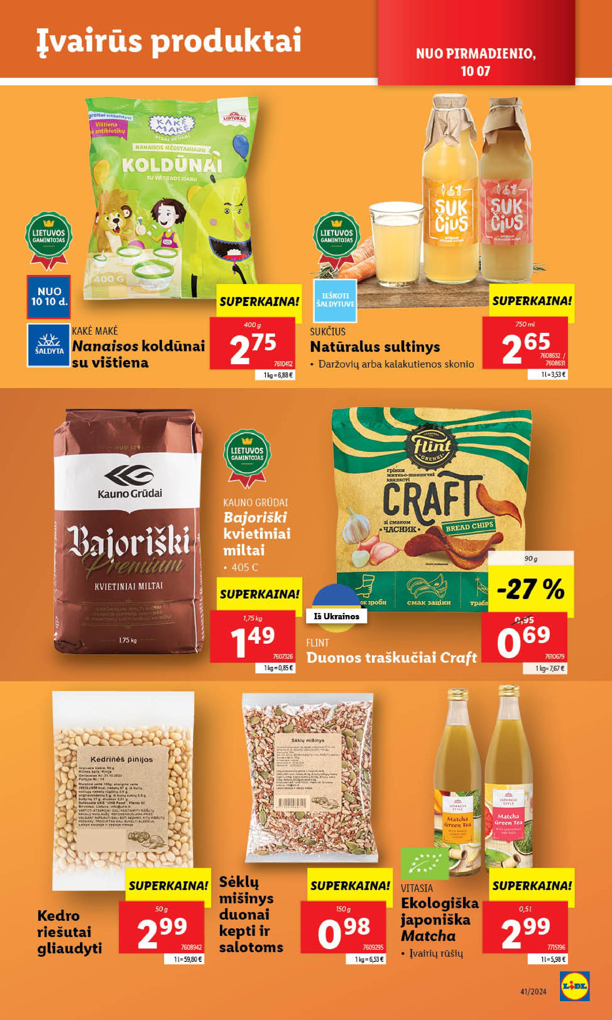 Naujausias LIDL kaininis katalogas 2024.10.07 - 2024.10.13