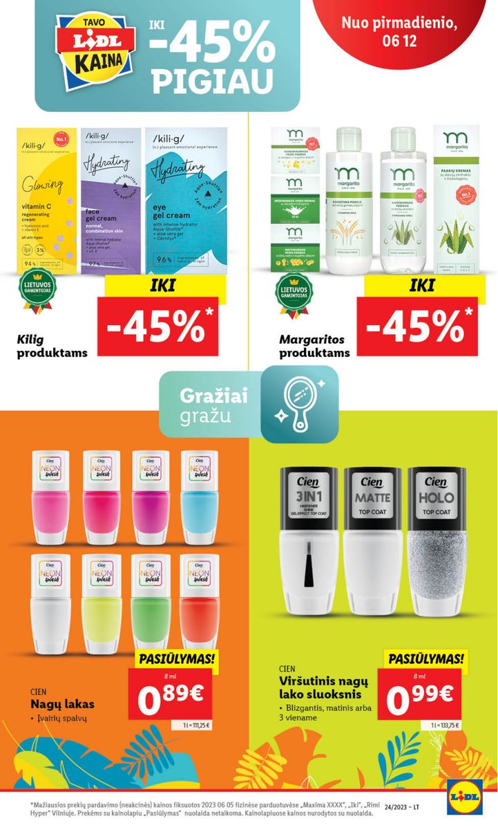 Naujausias LIDL kaininis katalogas 2023.06.12 - 2023.06.18