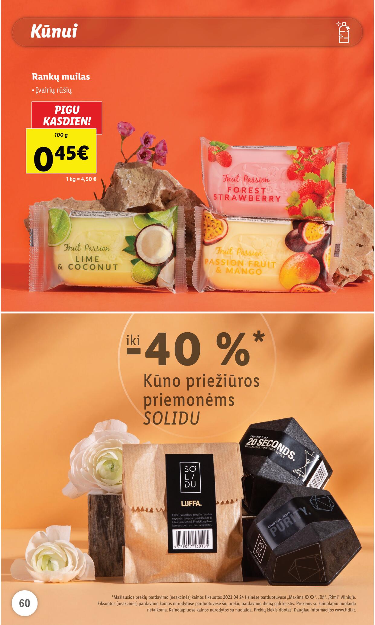 LIDL prekių katalogas "Grožio festivalis" galioja nuo 2023.05.01