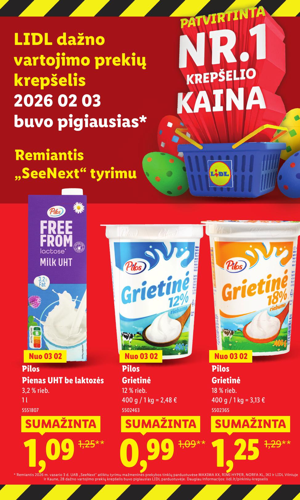 LIDL katalogas "Didysis kainų mažinimas"