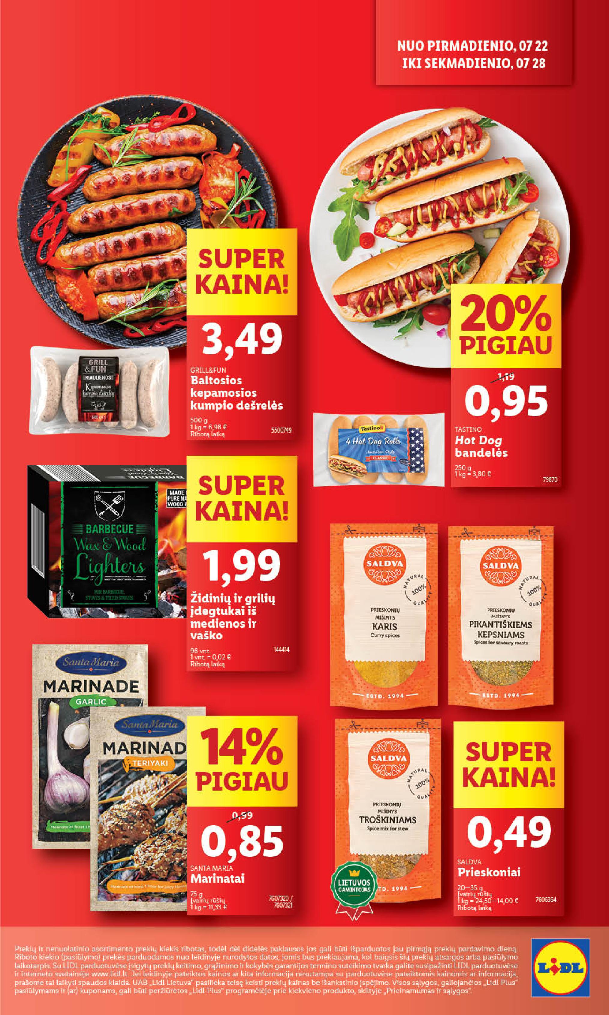 Naujausias LIDL kaininis katalogas 2024.07.22 - 2024.07.28