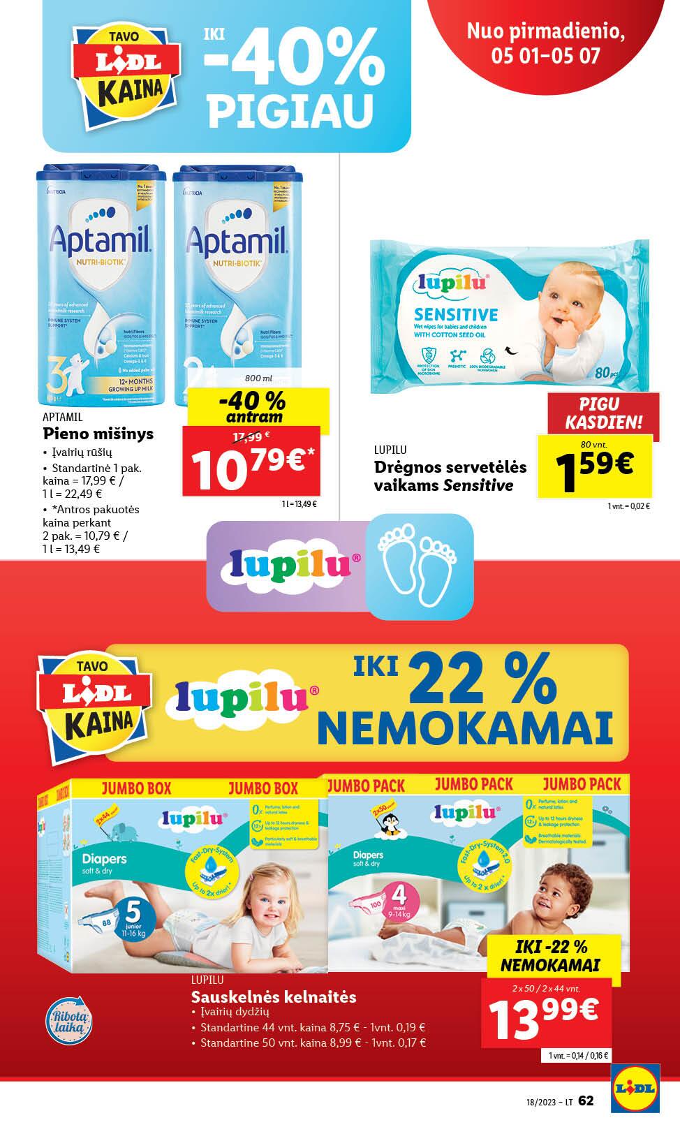 Naujausias LIDL kaininis katalogas 2023.05.01 - 2023.05.07