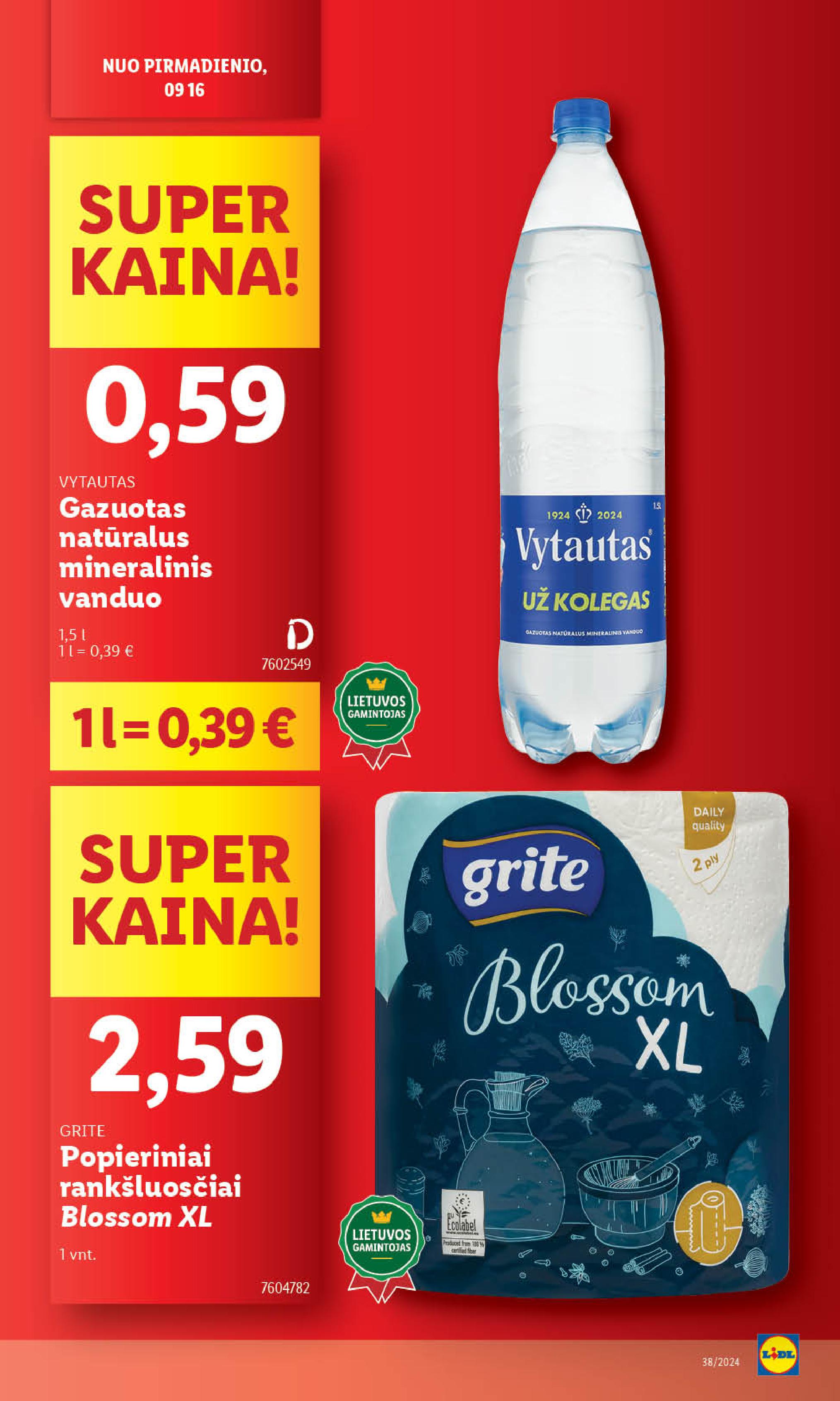 Naujausias LIDL kaininis katalogas 2024.09.16 - 2024.09.22
