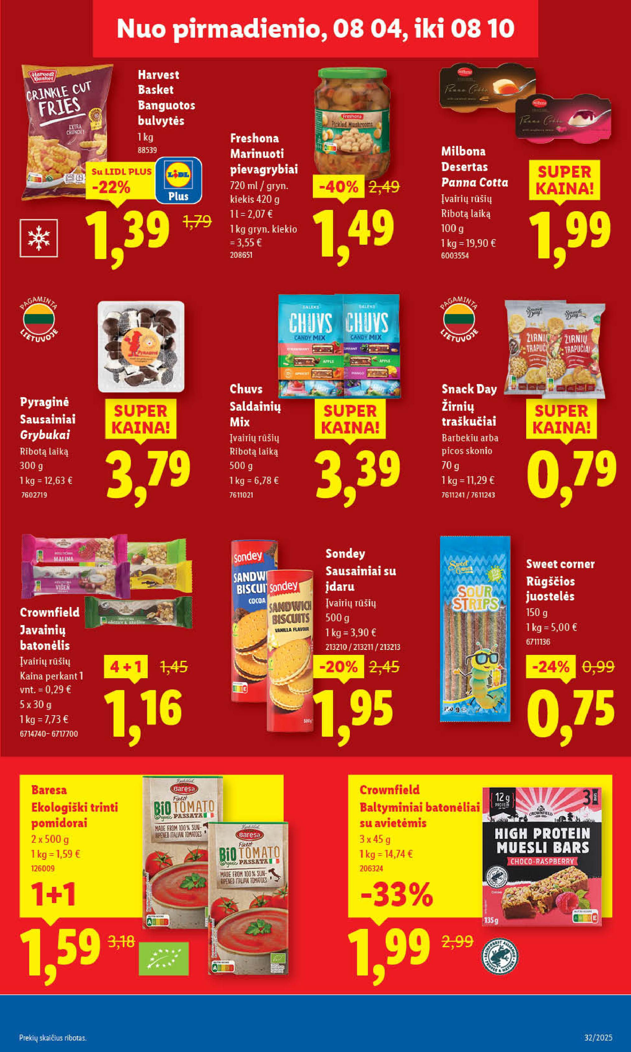 Naujausias LIDL kaininis katalogas 2025.08.04 - 2025.08.10
