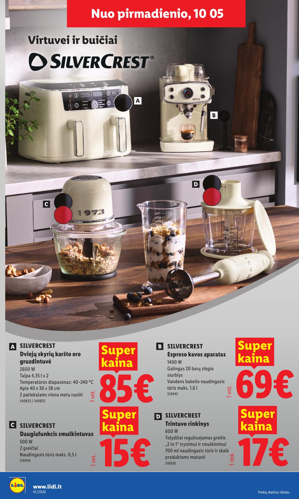 LIDL ne maisto prekių leidinys 2026.10.05 - 2026.10.11