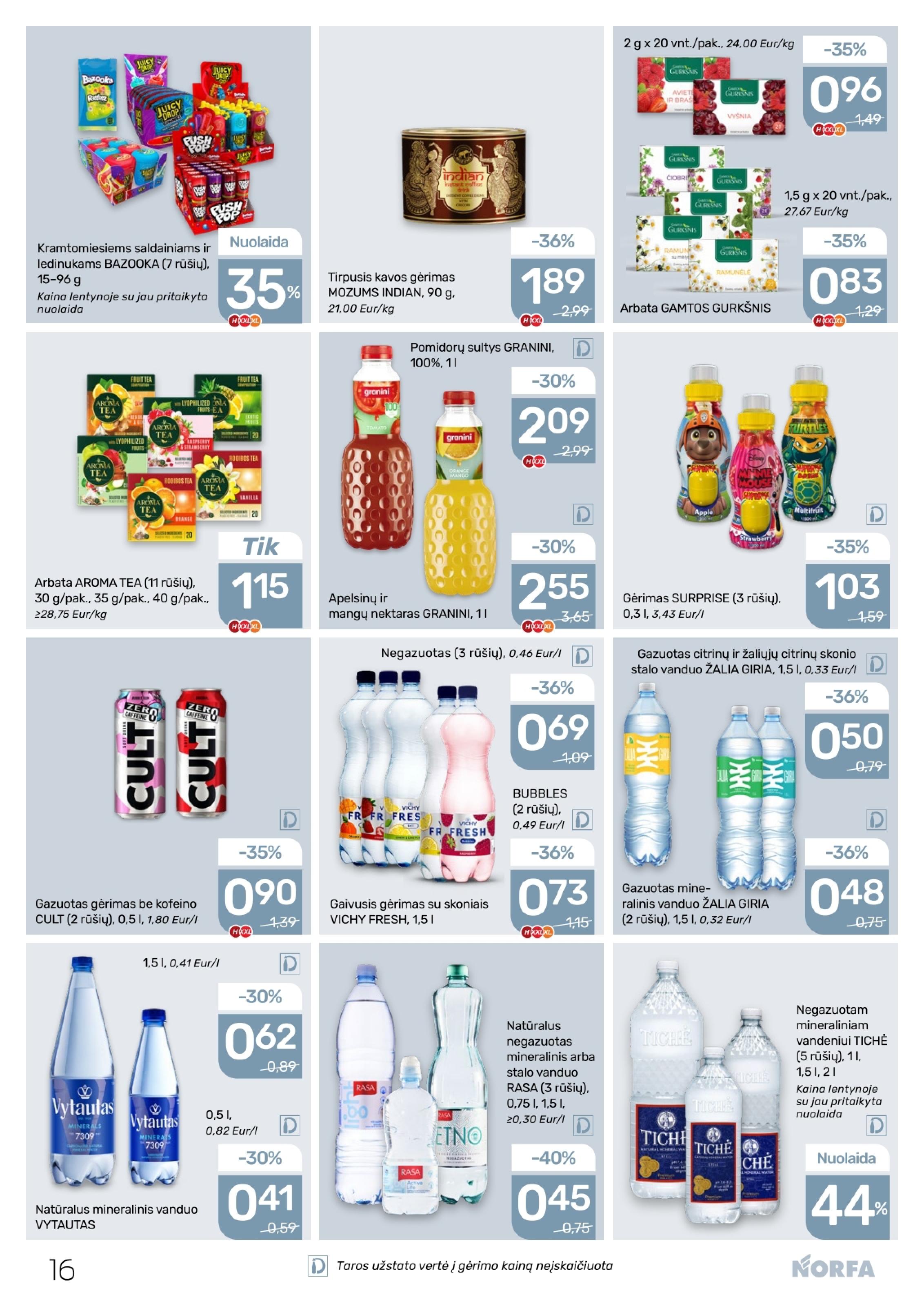 Naujausias NORFA kaininis katalogas 2026.01.08 - 2026.01.21