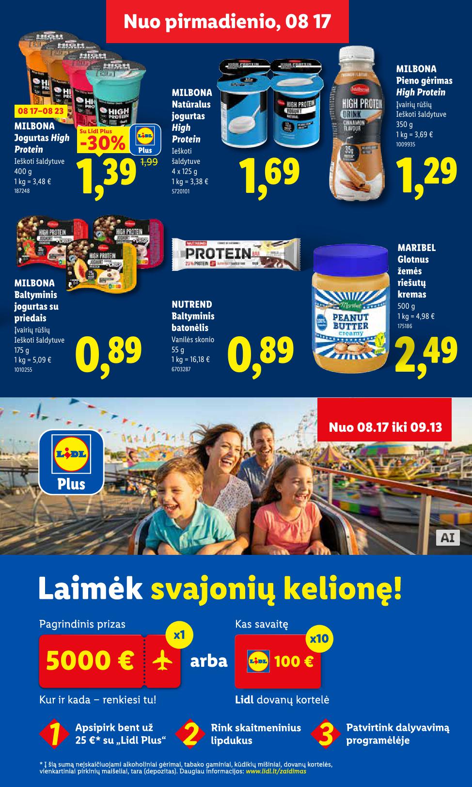 Naujausias LIDL kaininis katalogas 2026.08.17 - 2026.08.23
