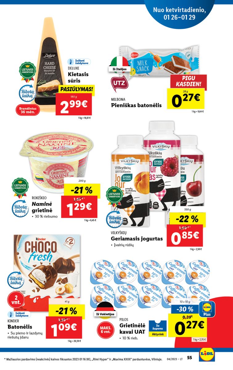 Naujausias LIDL kaininis katalogas 2023.01.23 - 2023.01.29