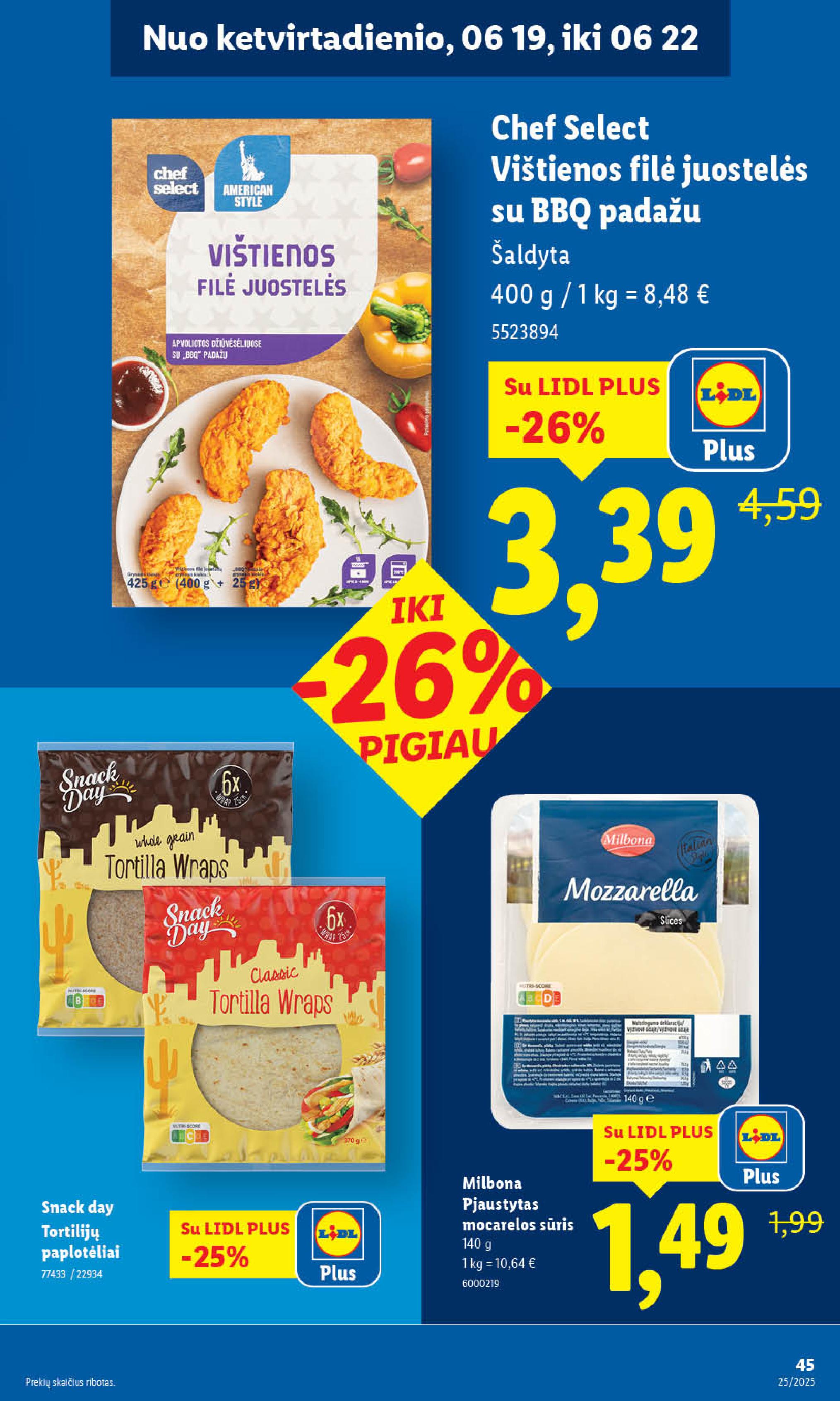 LIDL akcijų ir nuolaidų leidinys 2025.06.16 - 2025.06.22