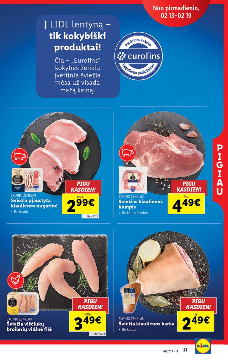 Naujausias LIDL kaininis katalogas 2023.02.13 - 2023.02.19 