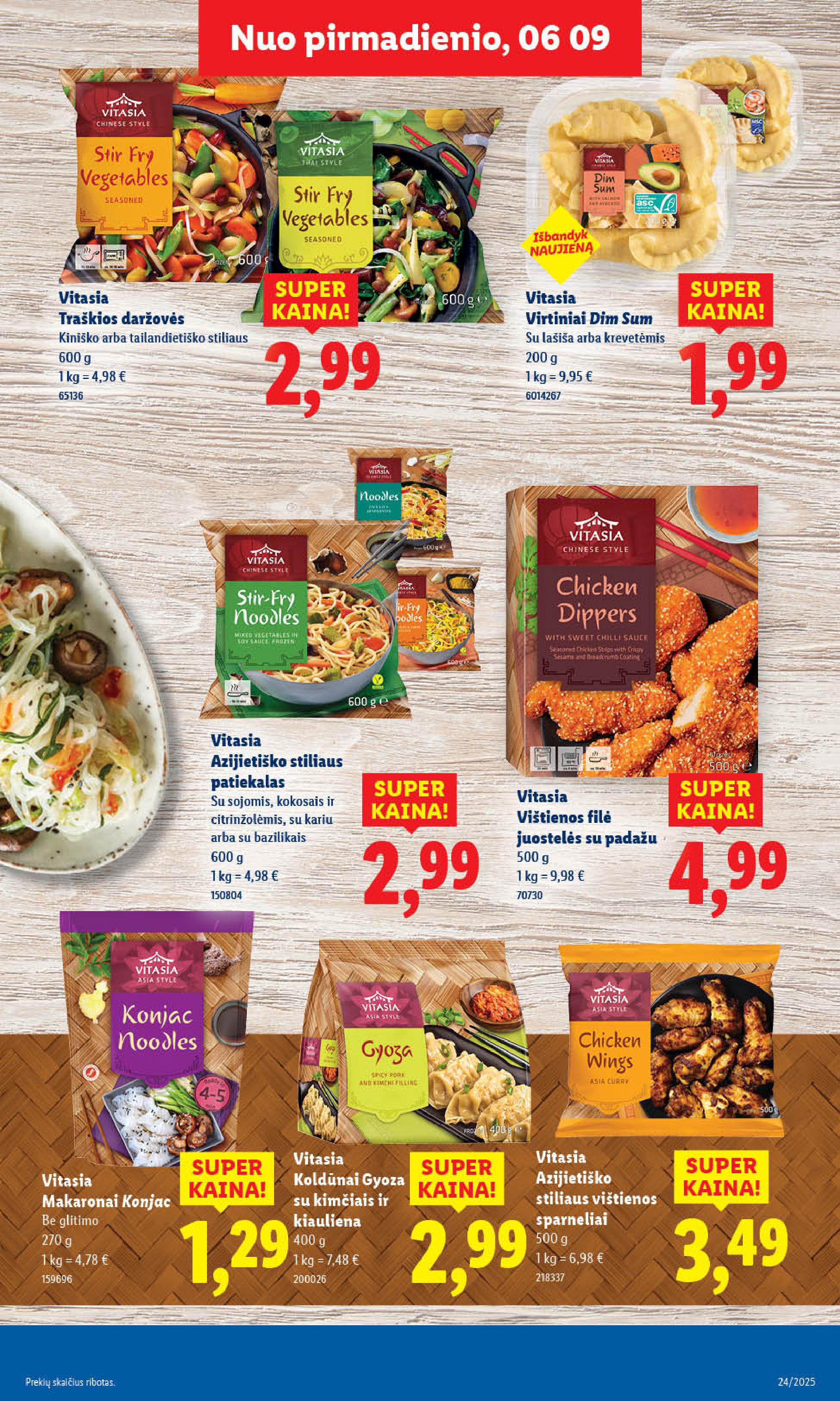 LIDL maisto prekių leidinukas nuo ketvirtadienio 2025.06.12 iki 2025.06.15