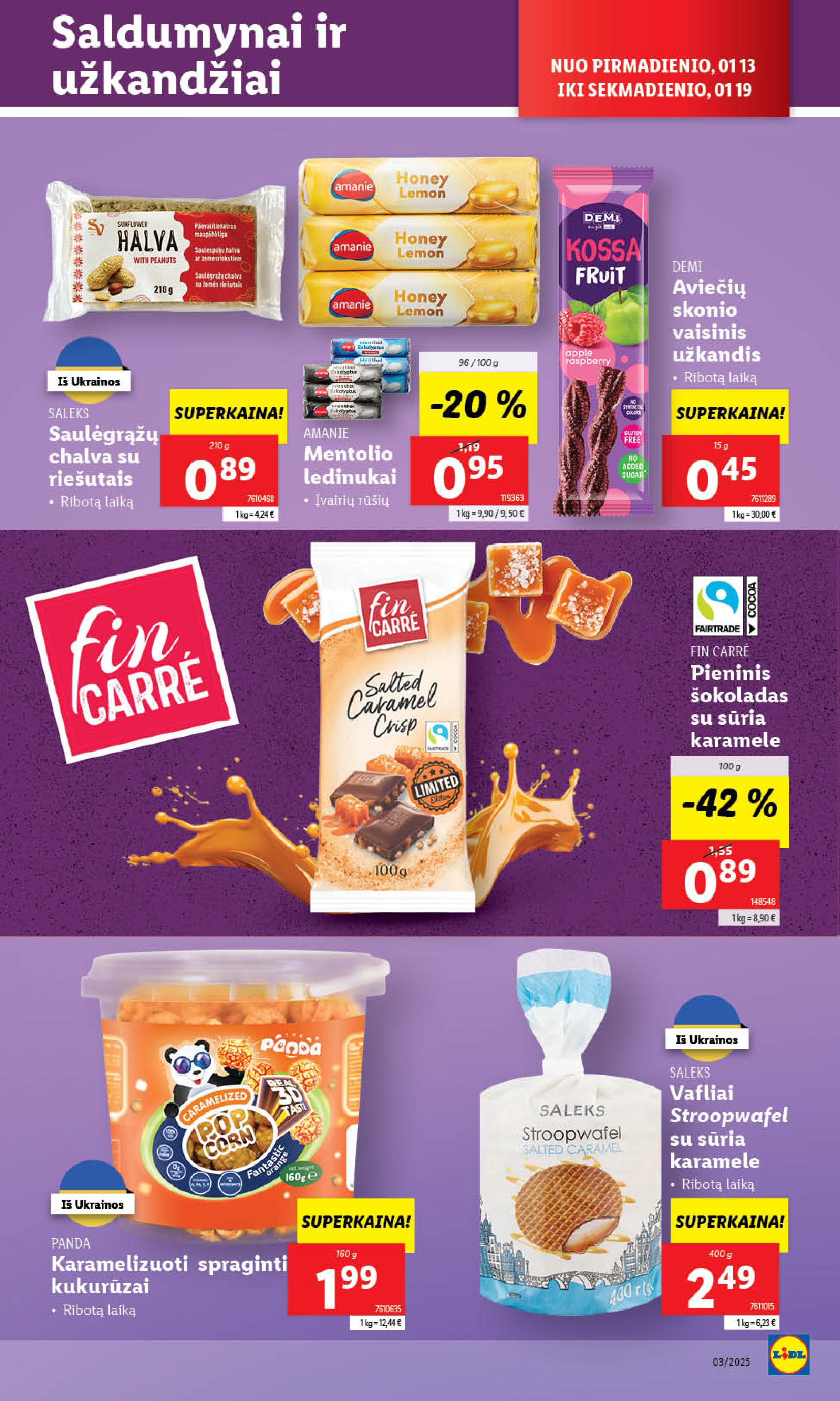 Naujausias LIDL kaininis katalogas 2025.01.13 - 2025.01.19