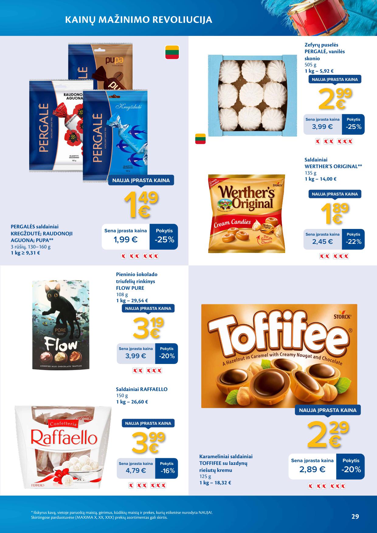 MAXIMA nuolaidų leidinys "Kainų mažinimo revoliucija" 2026.03.03 - 2026.03.09