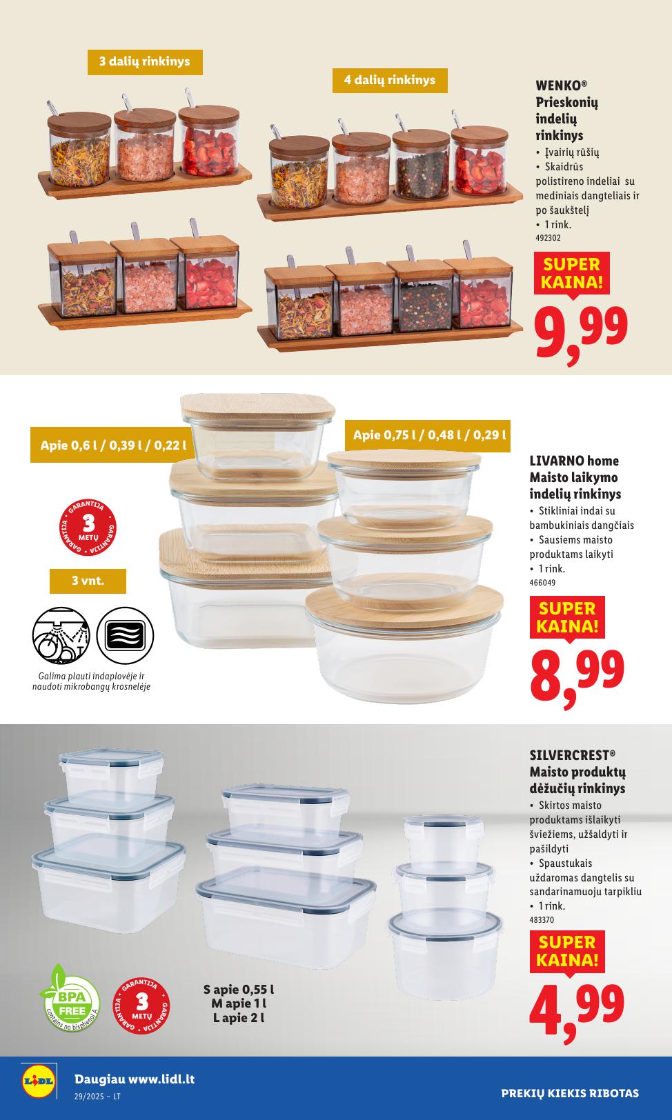 LIDL ne maisto prekių leidinys 2025.07.14 - 2025.07.20
