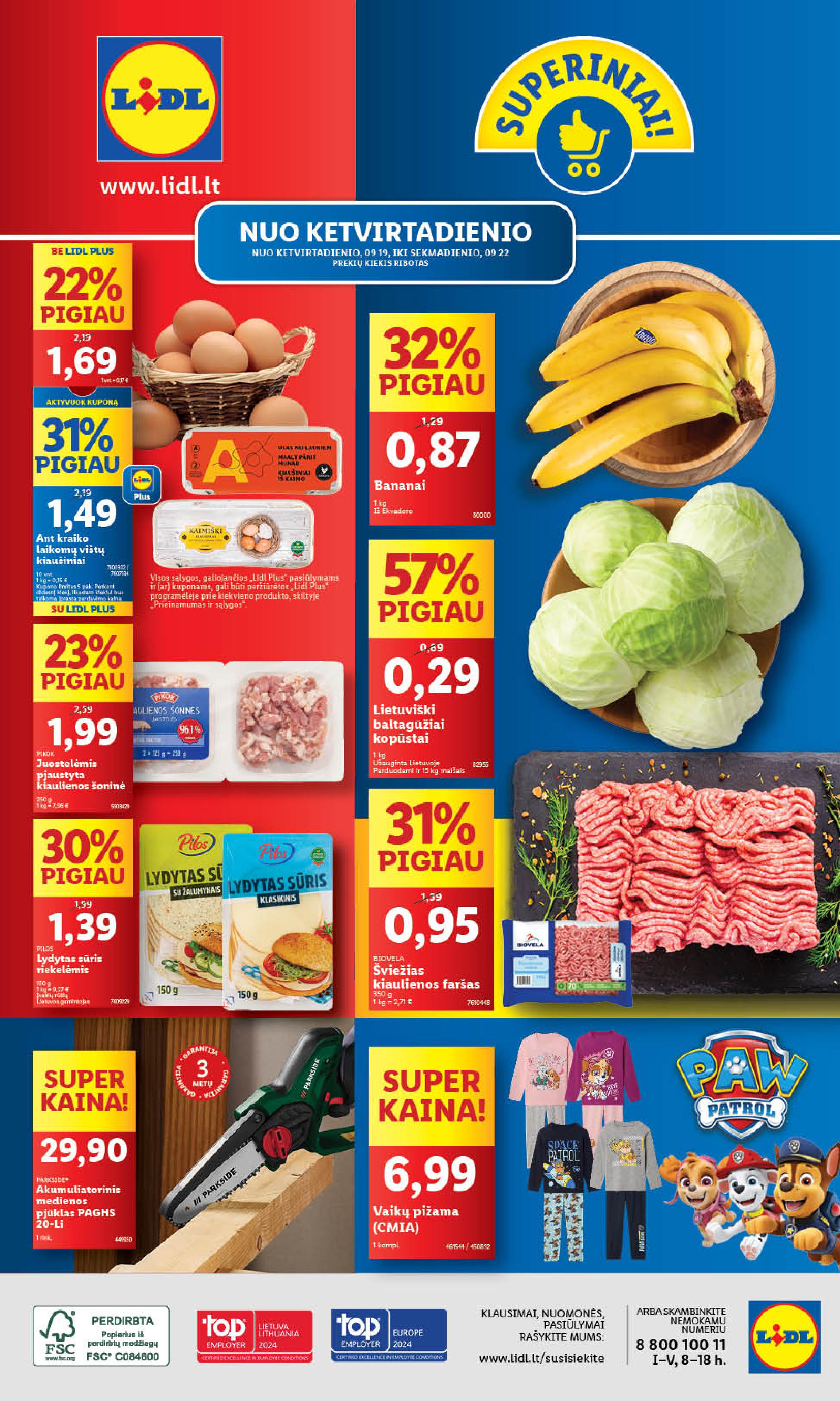 Naujausias LIDL kaininis katalogas 2024.09.16 - 2024.09.22