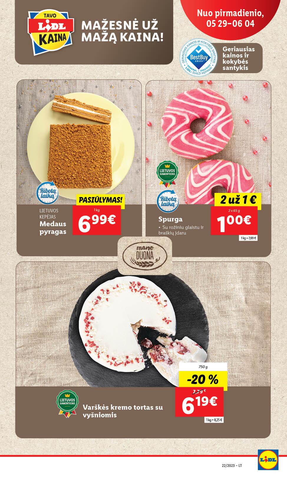 Naujausias LIDL kaininis katalogas 2023.05.29 - 2023.06.04