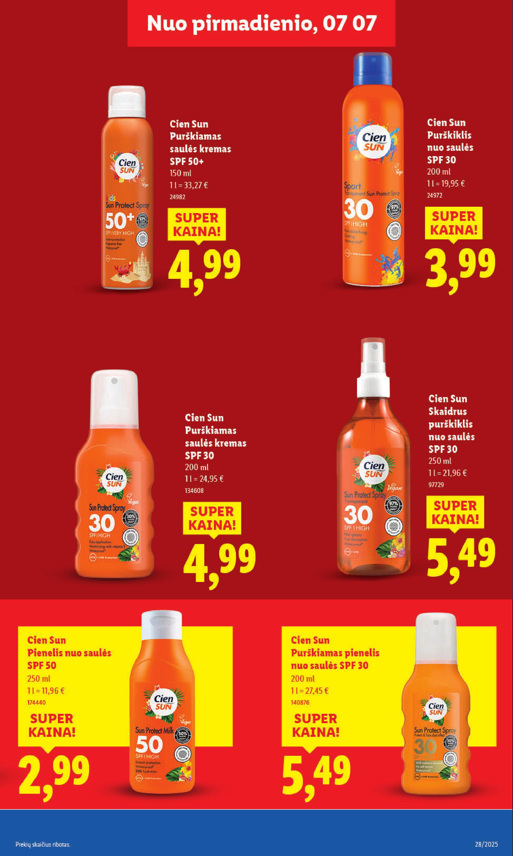 Naujausias LIDL kaininis katalogas 2025.07.07 - 2025.07.13