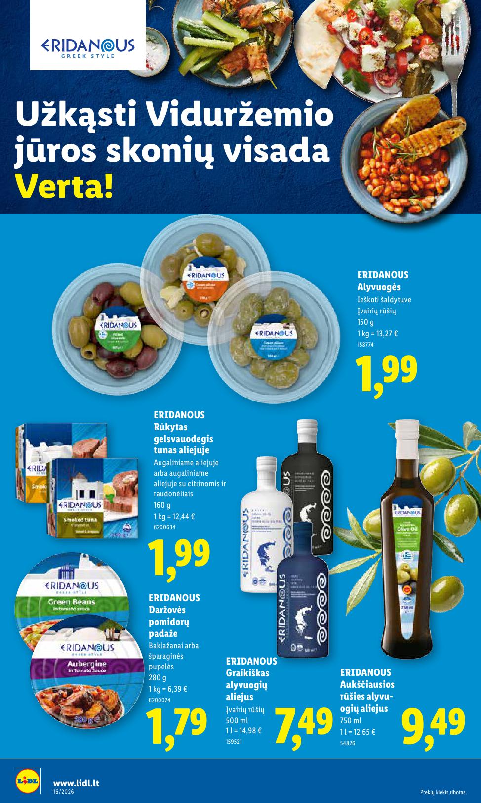 Naujausias LIDL kaininis katalogas 2026.04.13 - 2026.04.19