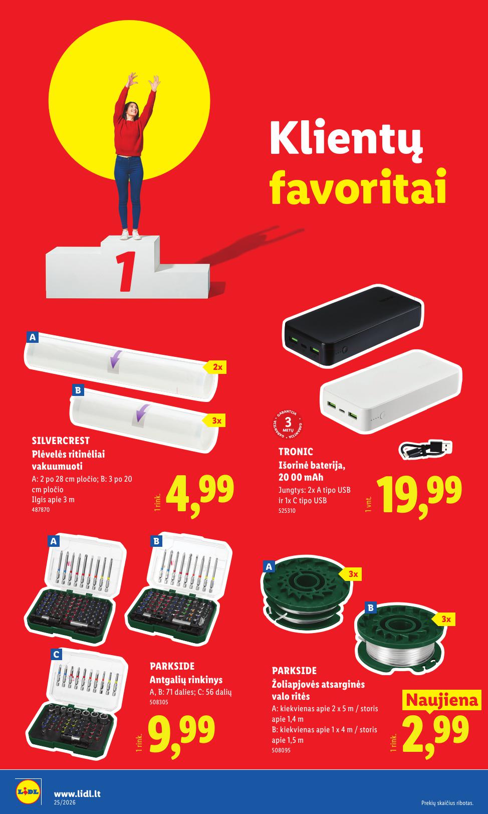 LIDL ne maisto prekių leidinys 2026.06.15 - 2026.06.21