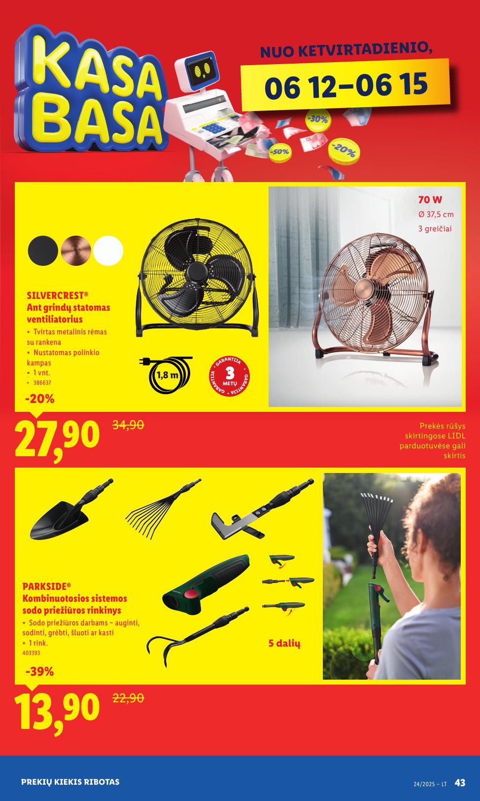 LIDL ne maisto prekių leidinys 2025.06.09 - 2025.06.15