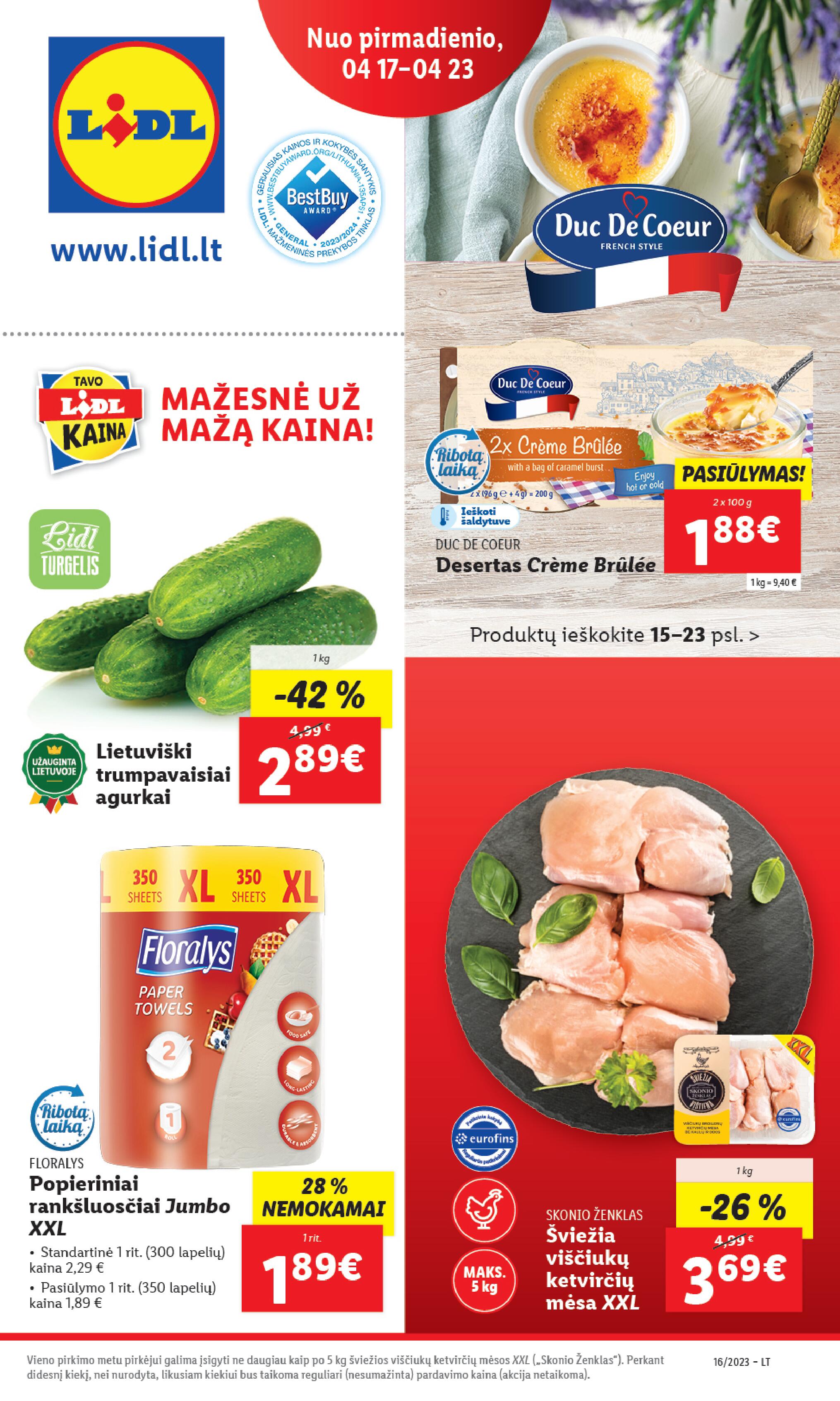 Naujausias LIDL kaininis katalogas 2023.04.17 - 2023.04.23