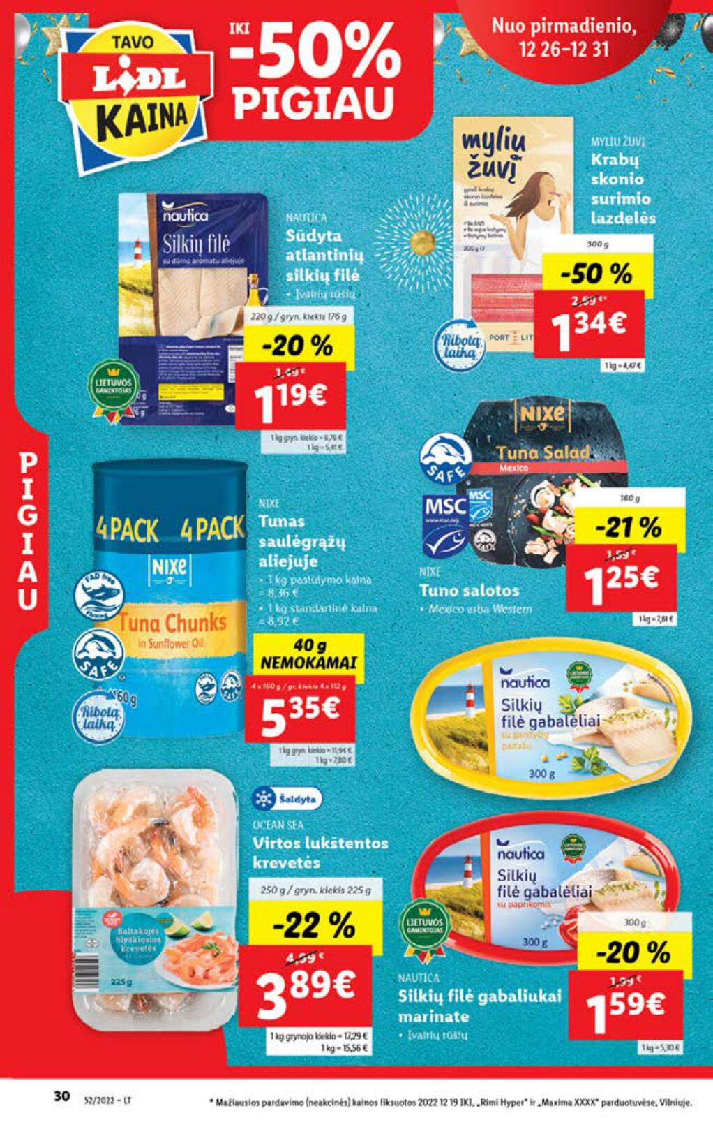 Naujausias LIDL kaininis katalogas 2022.12.26 - 2023.01.01