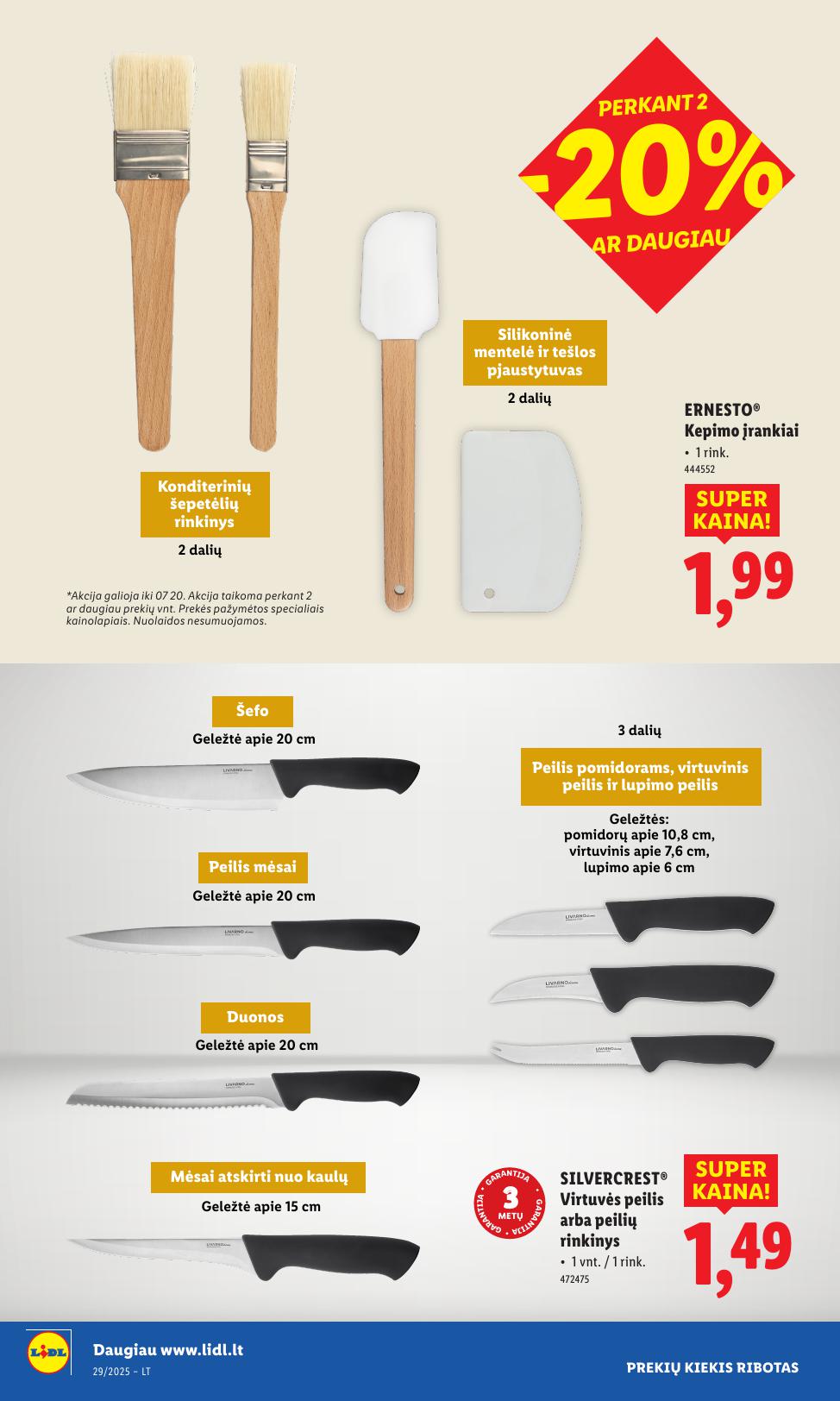 LIDL ne maisto prekių leidinys 2025.07.14 - 2025.07.20