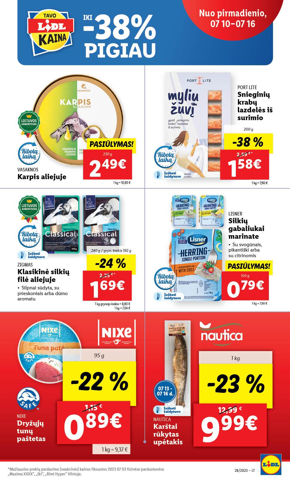 Naujausias LIDL kaininis katalogas 2023.07.10 - 2023.07.16