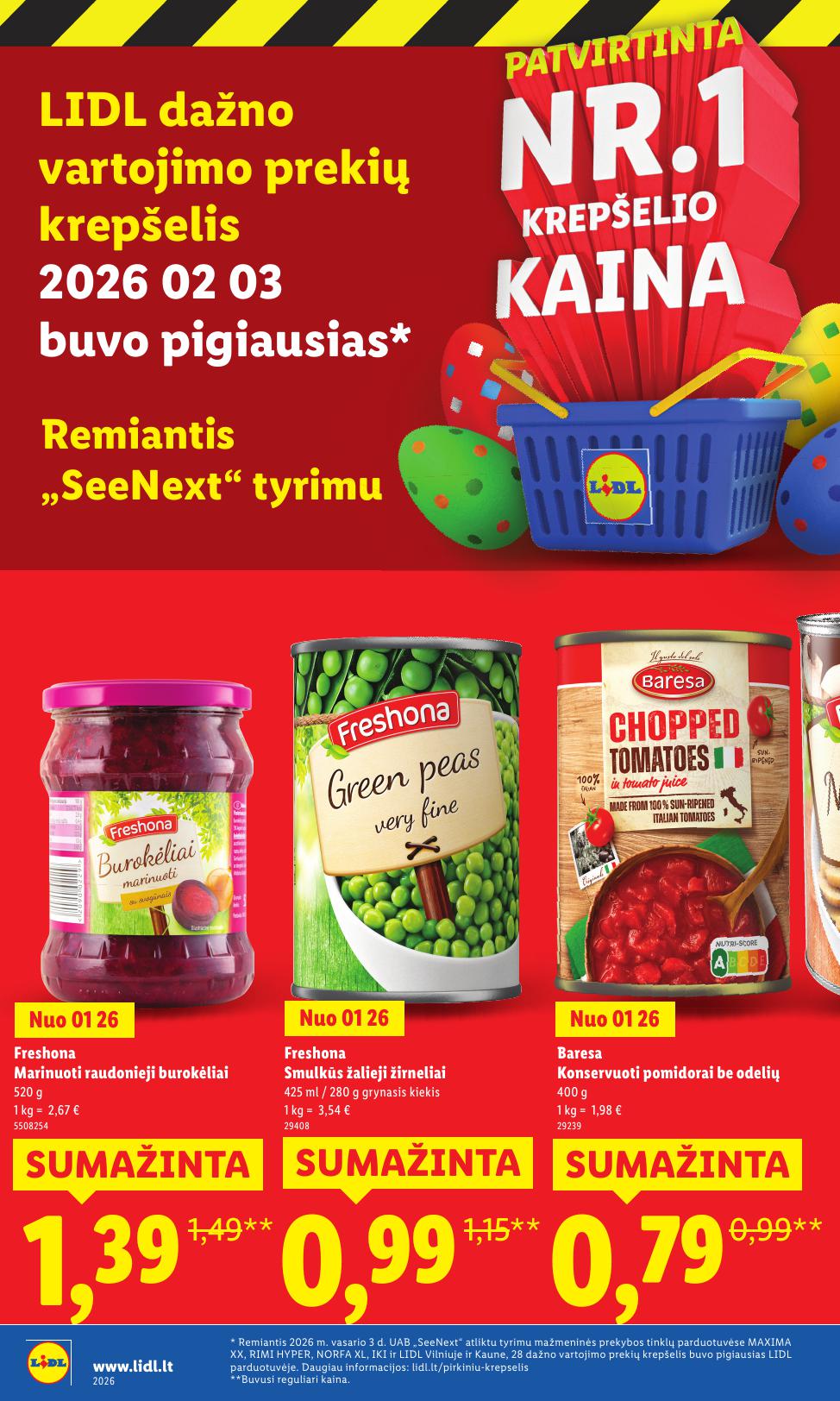 LIDL katalogas "Didysis kainų mažinimas"