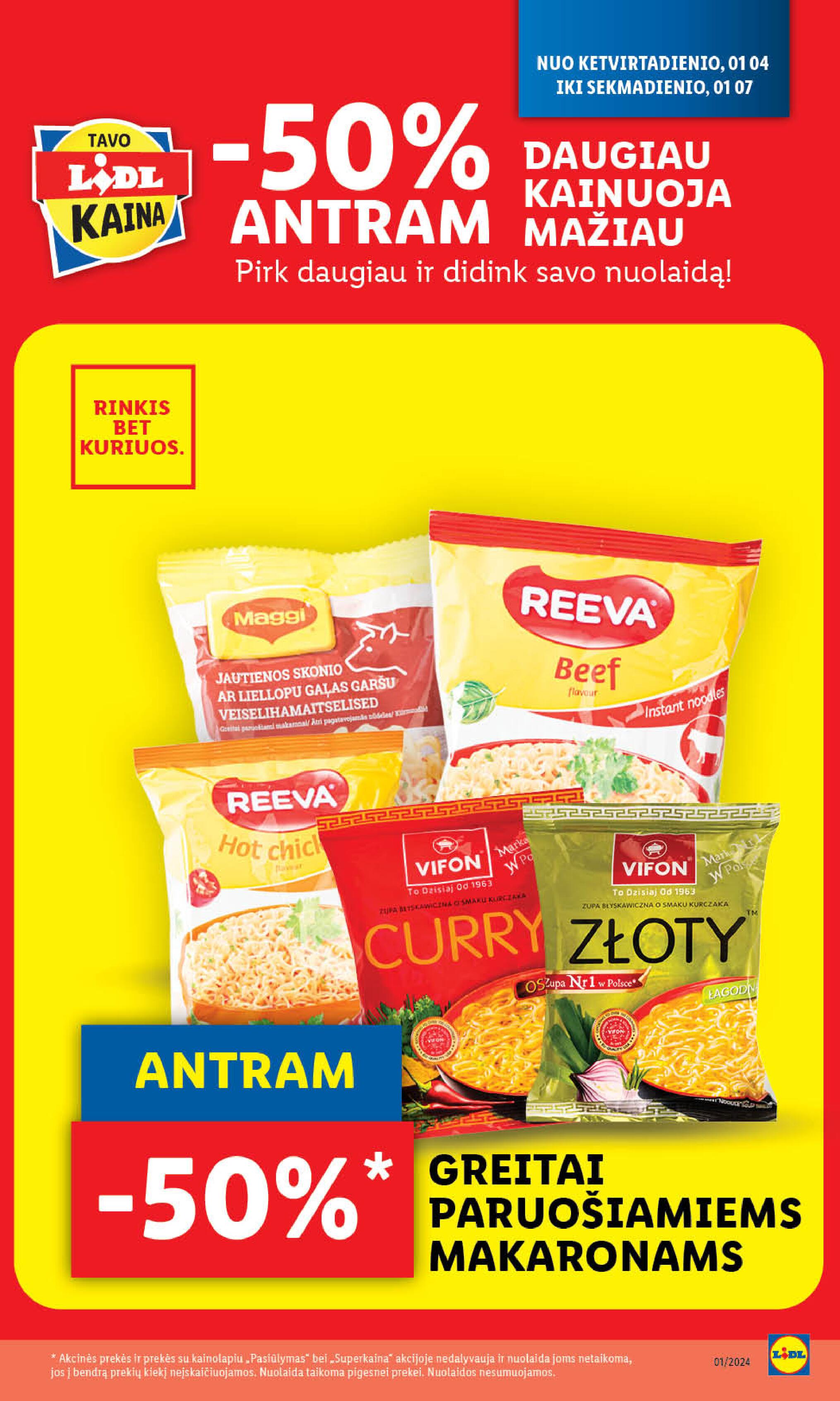 Naujausias LIDL kaininis katalogas 2024.01.02 - 2024.01.07