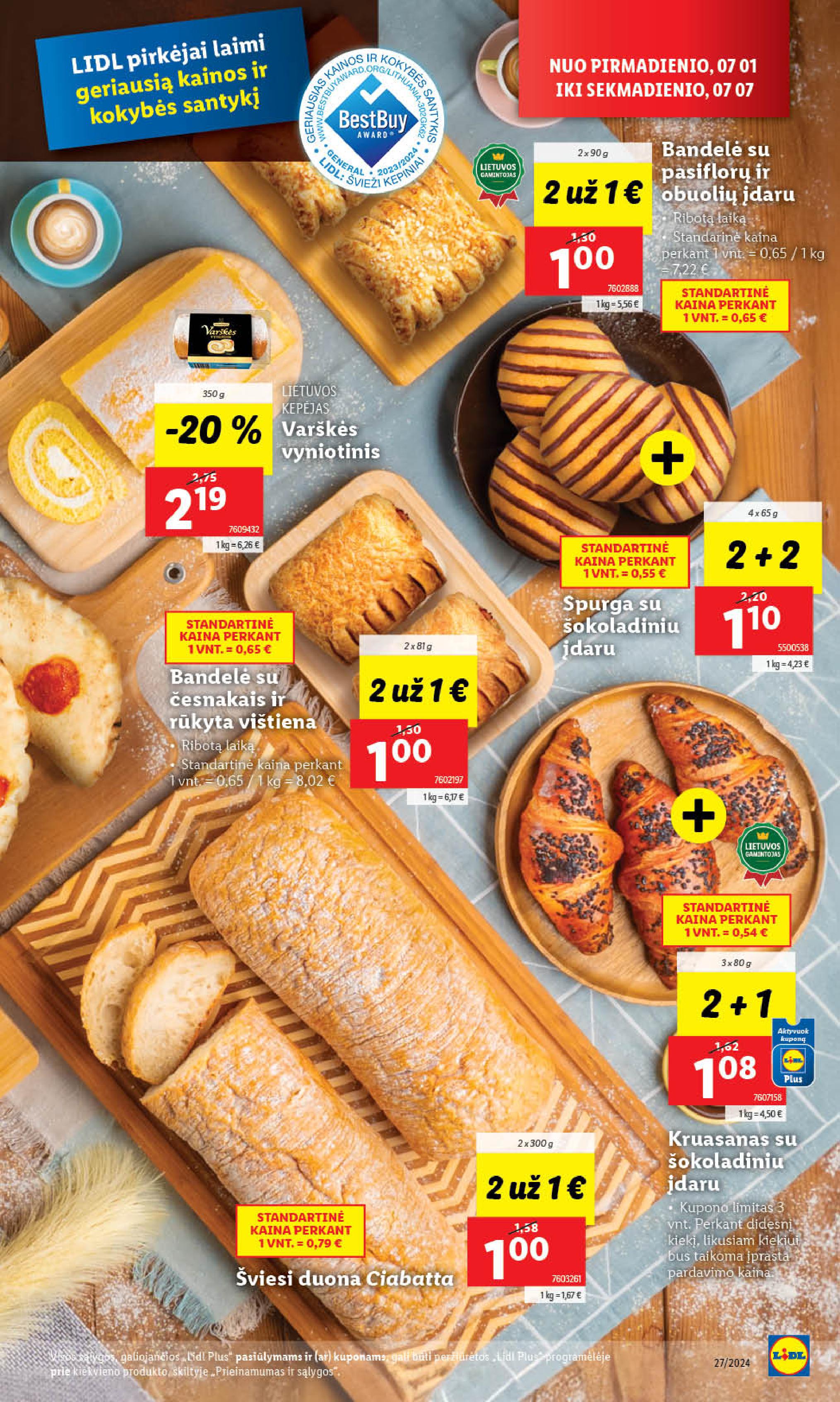 Naujausias LIDL kaininis katalogas 2024.07.01 - 2024.07.07
