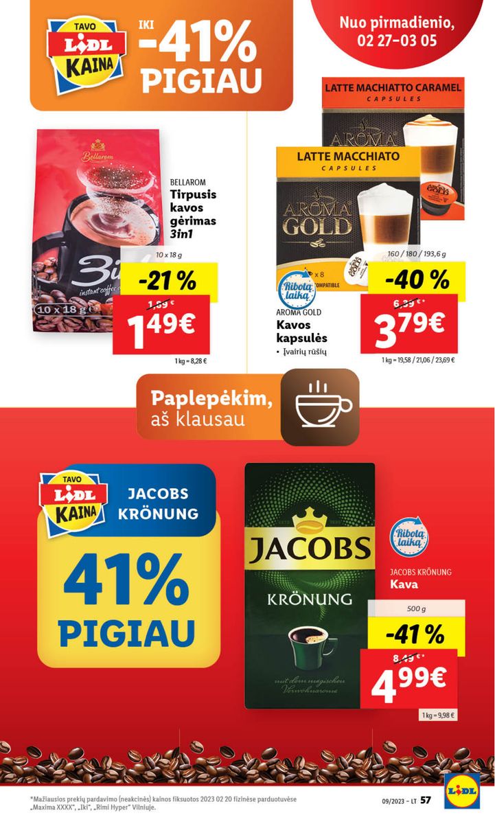 Naujausias LIDL kaininis katalogas 2023.02.27 - 2023.03.05