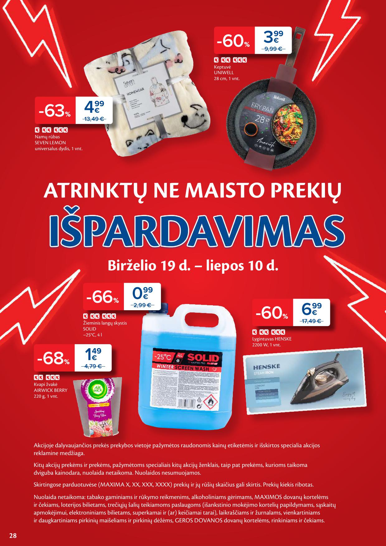 Naujausias MAXIMA kaininis katalogas 2025.06.17 - 2025.06.23