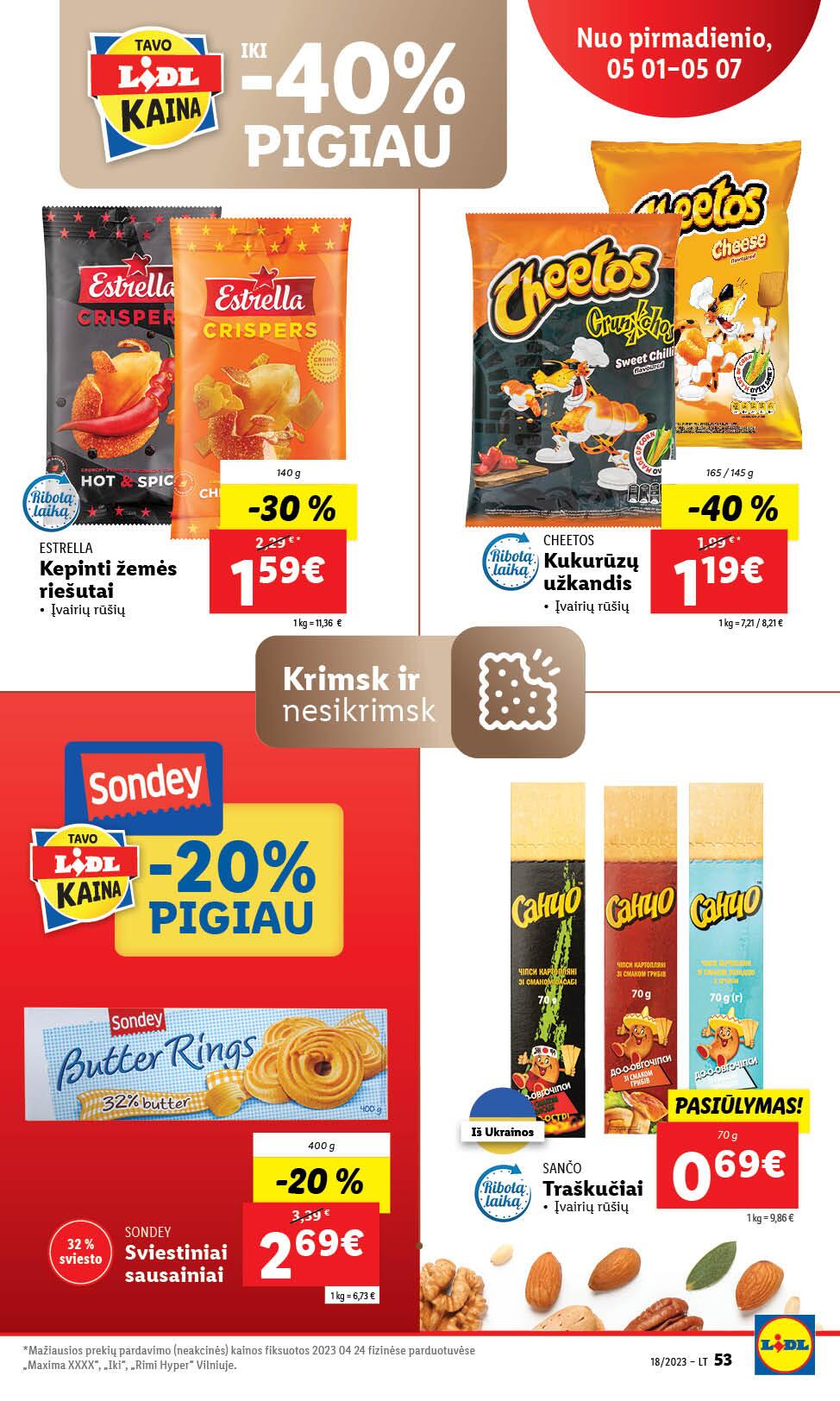 Naujausias LIDL kaininis katalogas 2023.05.01 - 2023.05.07