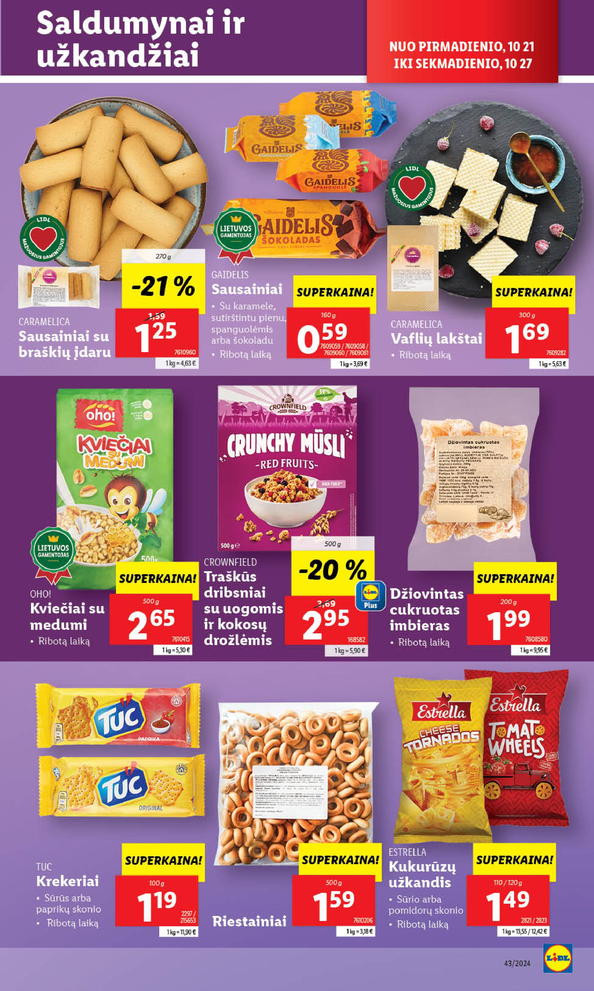 Naujausias LIDL kaininis katalogas 2024.10.21 - 2024.10.27