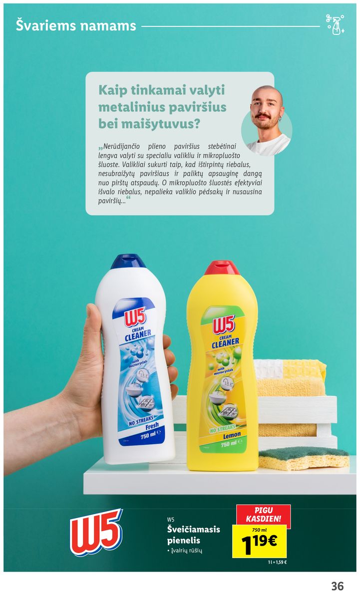 LIDL švaros prekių katalogas "Švaros festivalis" galioja nuo 2023.02.09