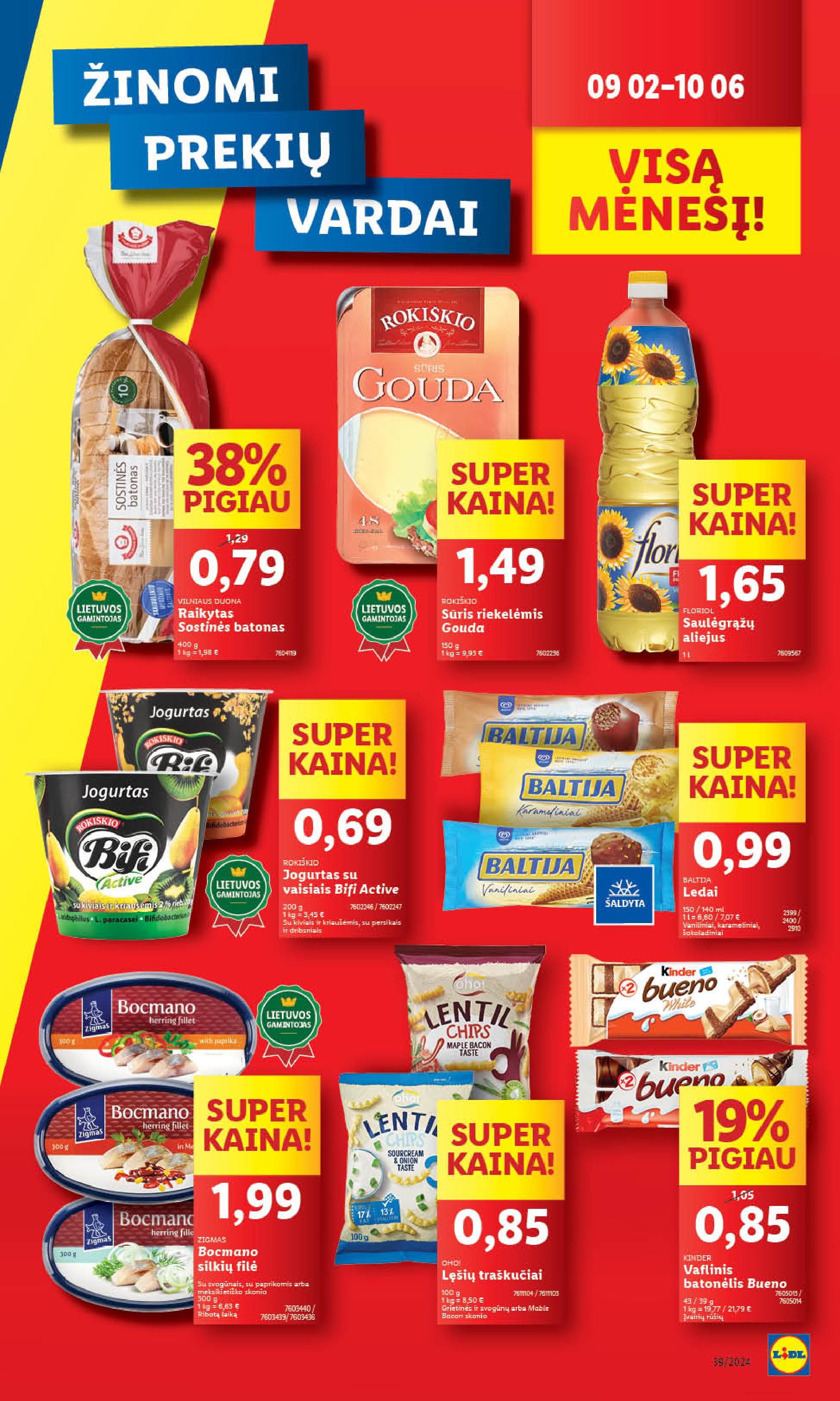 Naujausias LIDL kaininis katalogas 2024.09.23 - 2024.09.29