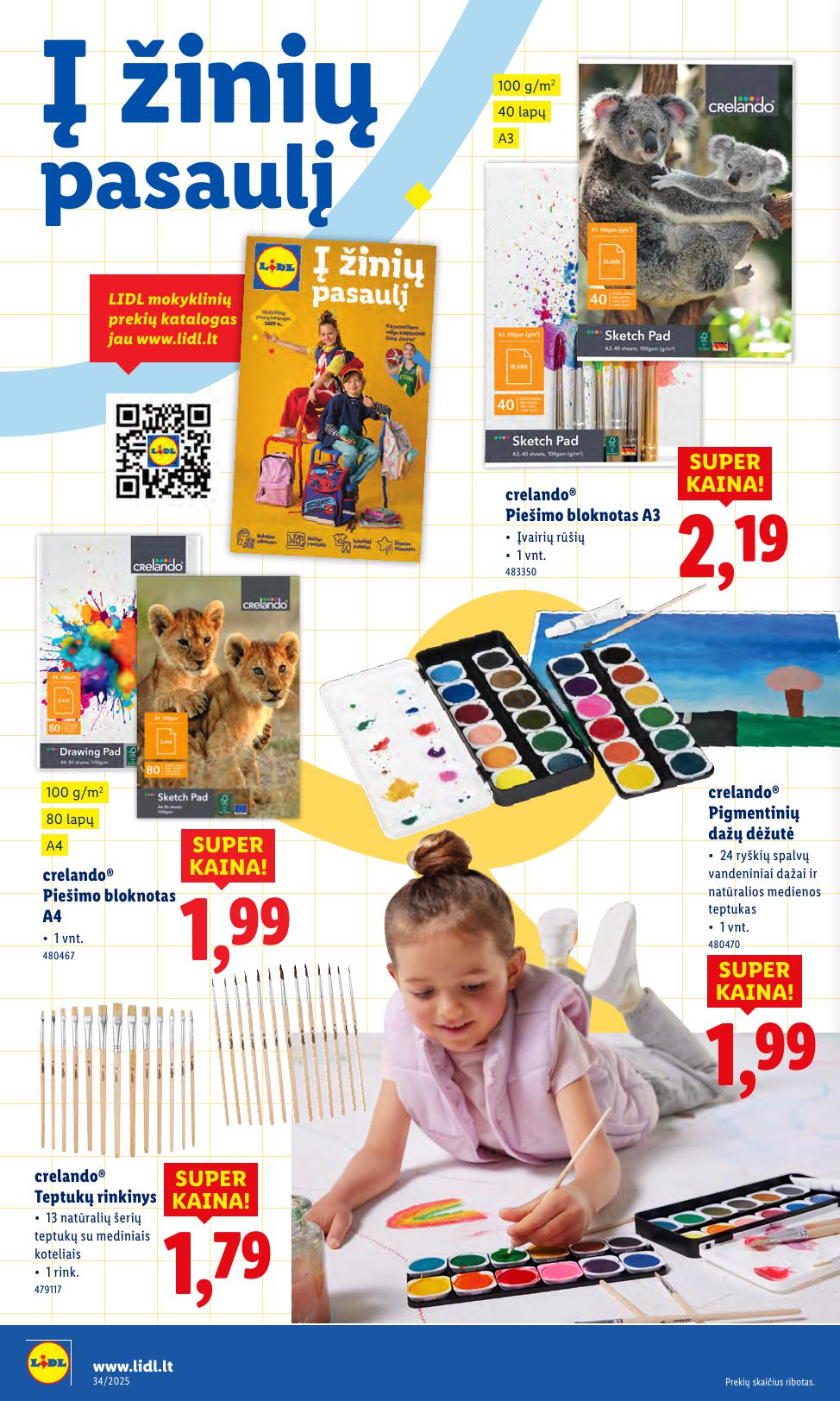 LIDL ne maisto prekių leidinys 2025.08.18 - 2025.08.24