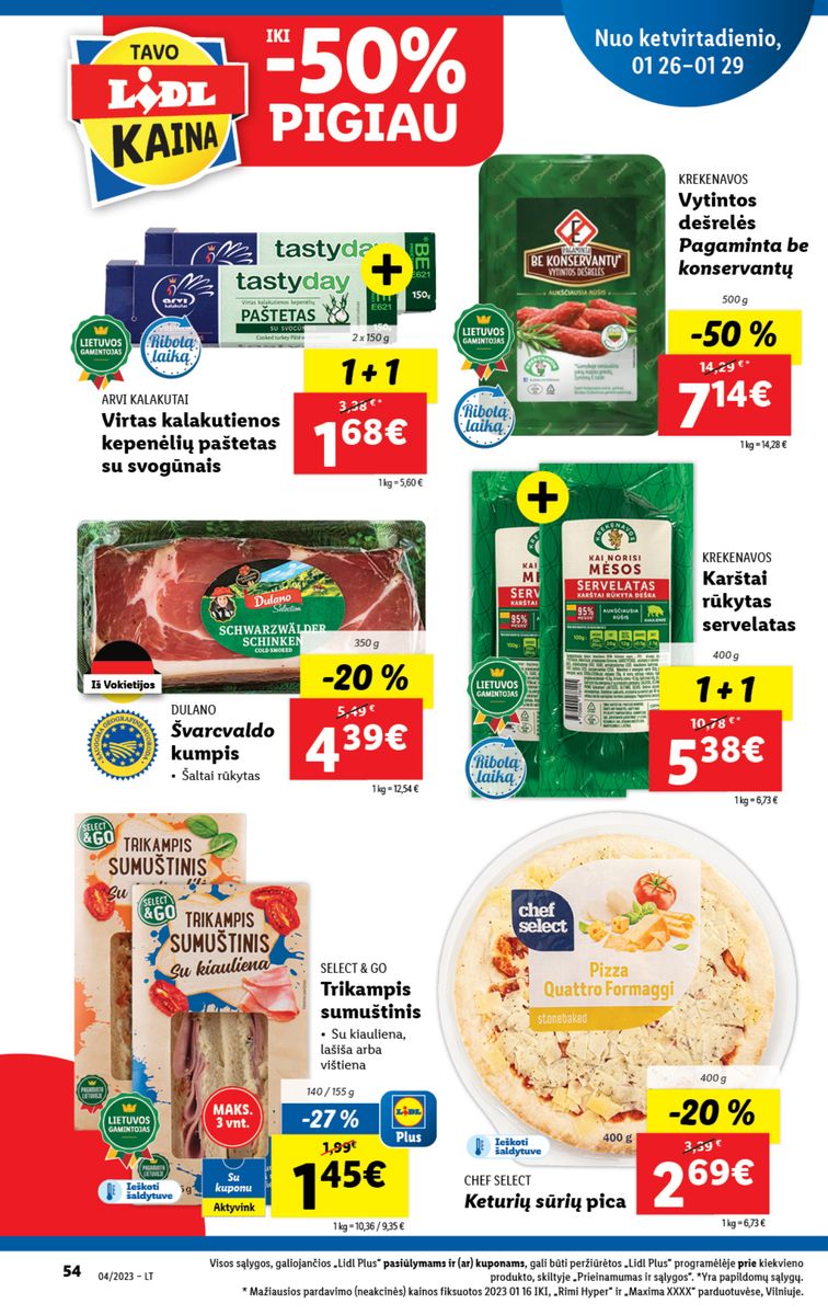 Naujausias LIDL kaininis katalogas 2023.01.23 - 2023.01.29